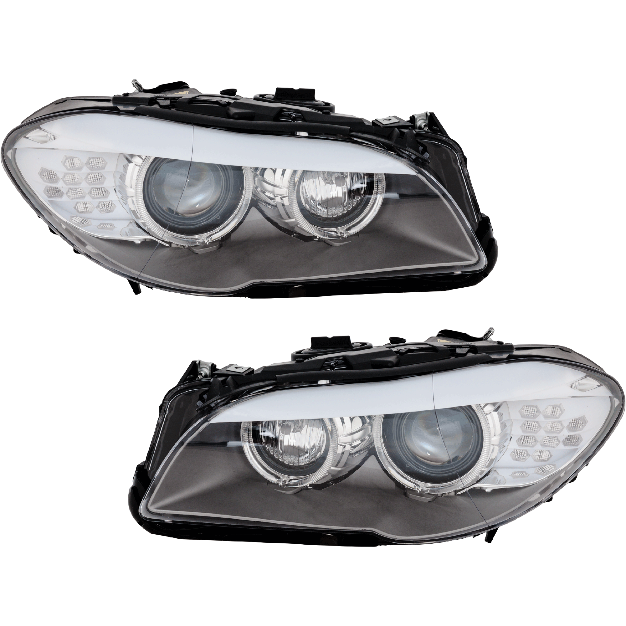 AM 5 SERIES 11-13 HEAD LAMP RH AND LH Lens and Housing HID Xenon w Auto Adjust Head Lamps SKU SET RB10010033 OEM 63117271904 PFM 63117271903 PF
