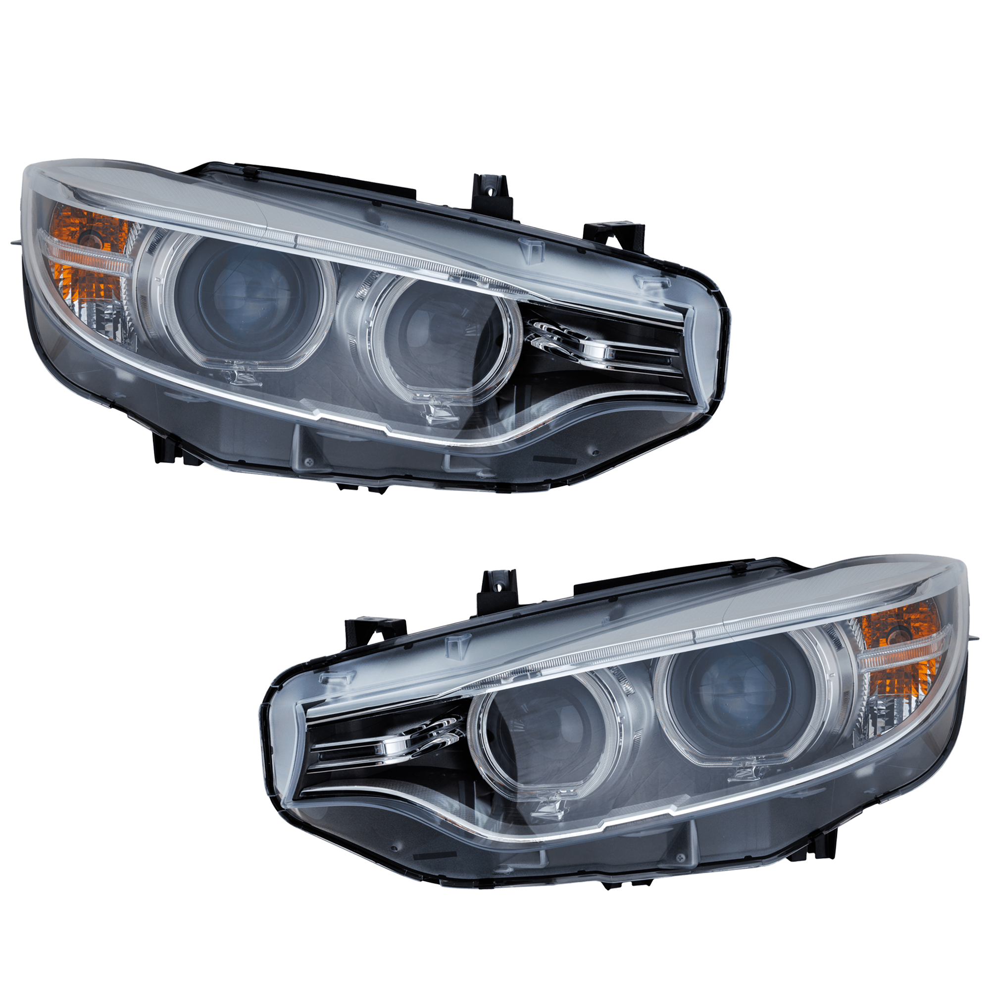 AM 4 SERIES 14-20 M3-15-18 HEAD LAMP RH AND LH Lens and Housing HID Xenon w o Adaptive Frontlighting System CAPA SKU SET RB10010041Q Partslink BM2519160C BM2518160C OEM 63117377852-63117377851