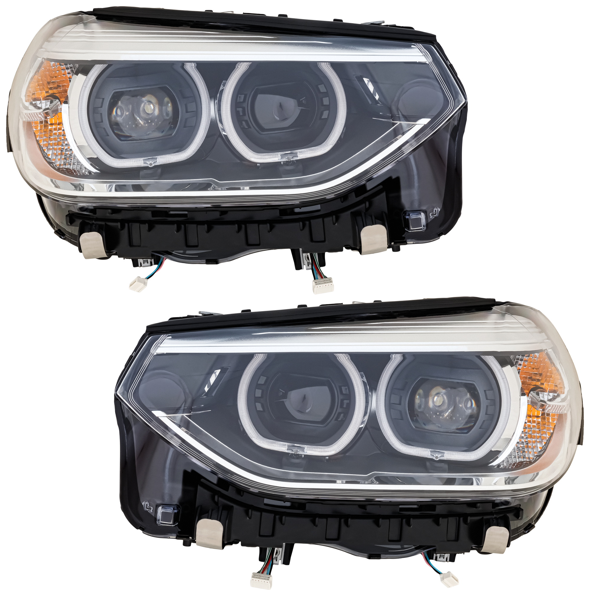 AM X3-18-21 X4-19-21 HEAD LAMP RH AND LH Assembly LED w o Adaptive Headlights w Cornering Lamps SKU SET RB10010061A OEM 63117466122 PFM 63117466121 PF