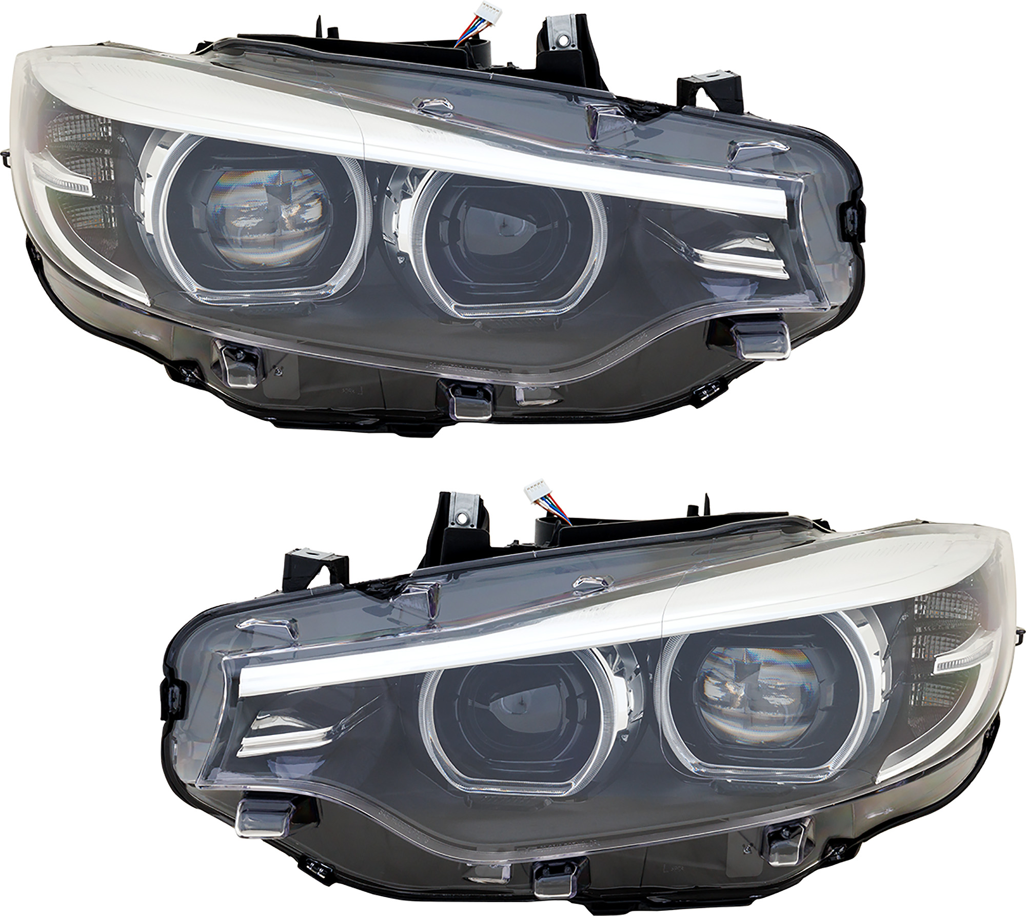 AM 4 SERIES 18-20 HEAD LAMP RH AND LH Assembly LED w o Adaptive Headlight w o Logo SKU SET RB10010067 Partslink BM2519182 BM2518182 OEM 63117478156-63117478155