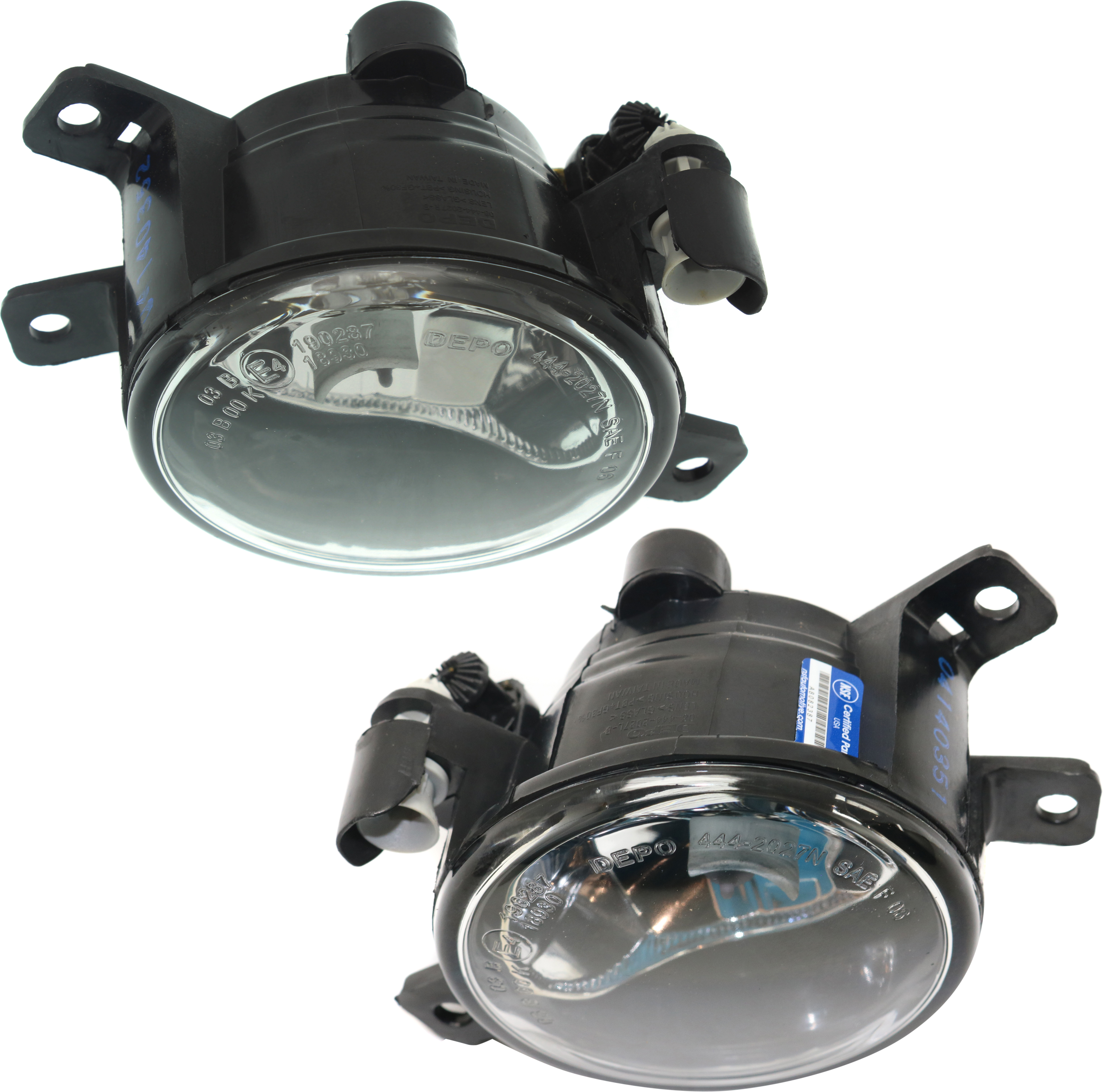AM X1-12-15 FRONT FOG LAMP RH and LH Assembly Standard Sport Line XLine w Adaptive Headlights SKU SET RB10750009 Partslink BM2592150 BM2593150 OEM 63172993527-63172993528