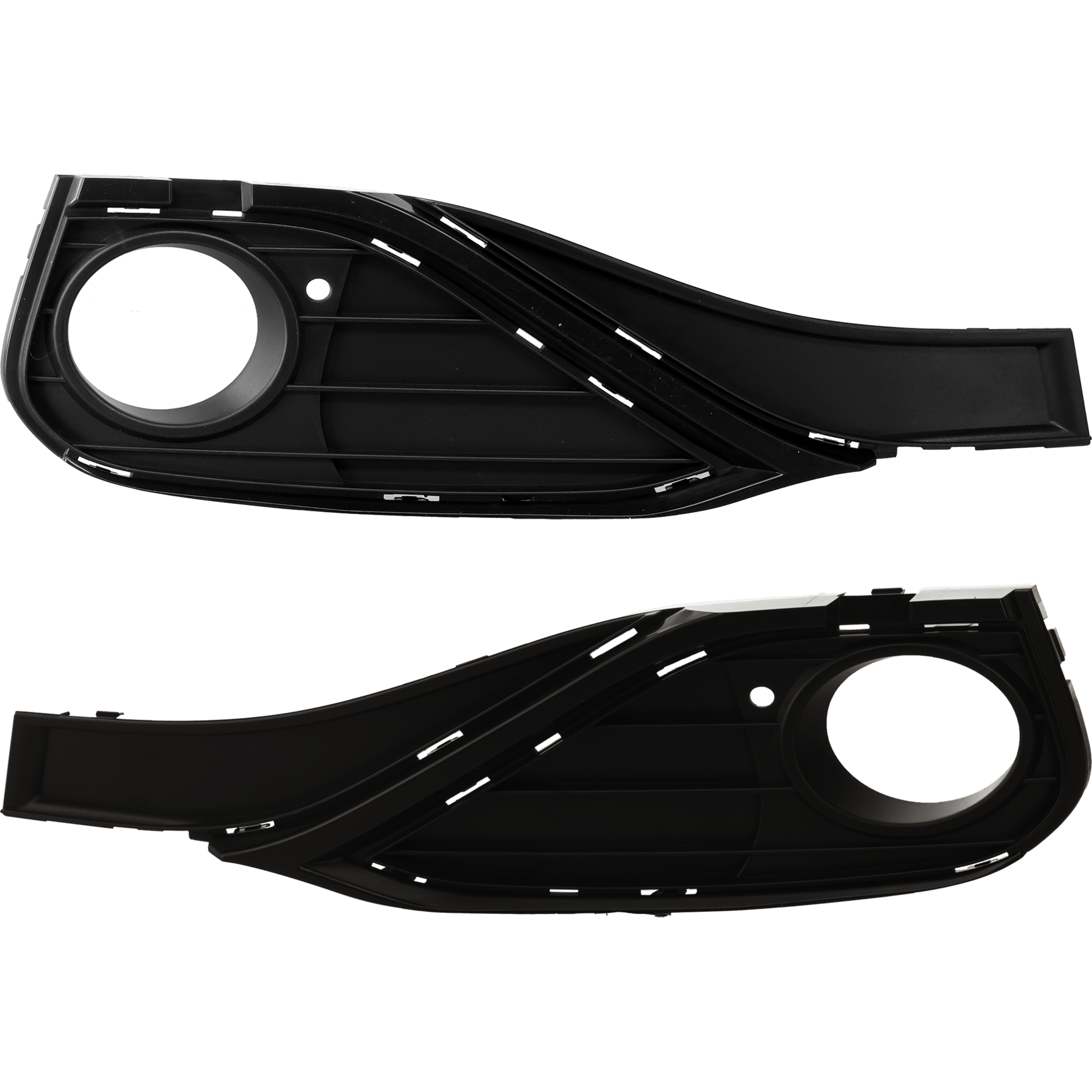 AM 4 SERIES 14-17 FRONT FOG LAMP MOLDING RH AND LH Textured Black Fog Lamp Bezel Sport Line Without M Sport Package Closed Grill Mesh Convertible 14-17 Coupe SKU SET RB10810005 Partslink BM1038241 BM1039241 OEM 51117294833-51117294834