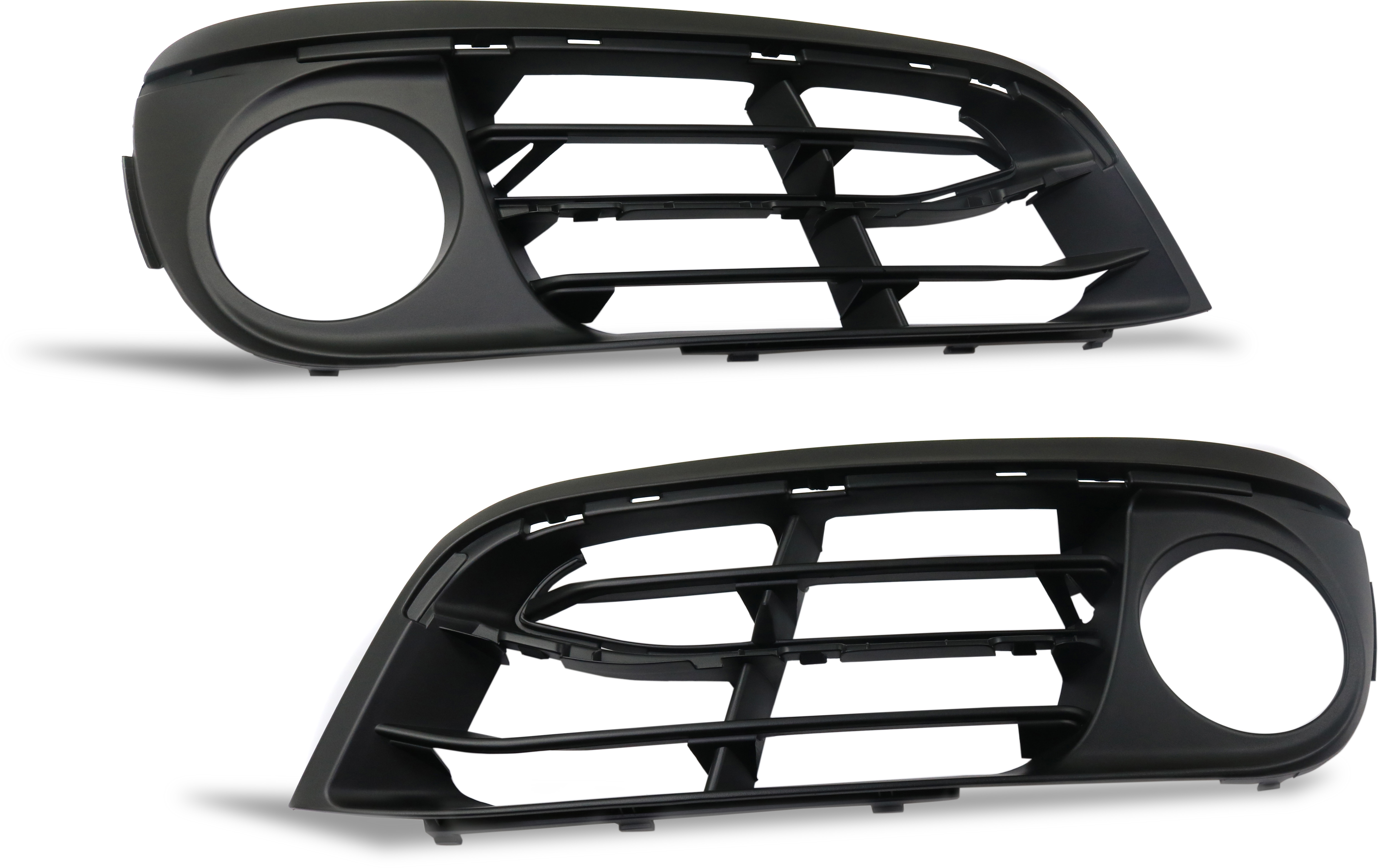 AM 5 SERIES 14-16 FRONT FOG LAMP MOLDING RH AND LH Textured Black w o M Pkg Luxury Modern Line Sedan SKU SET RB10820007 Partslink BM1038186 BM1039186 OEM 51117331731-51117331732