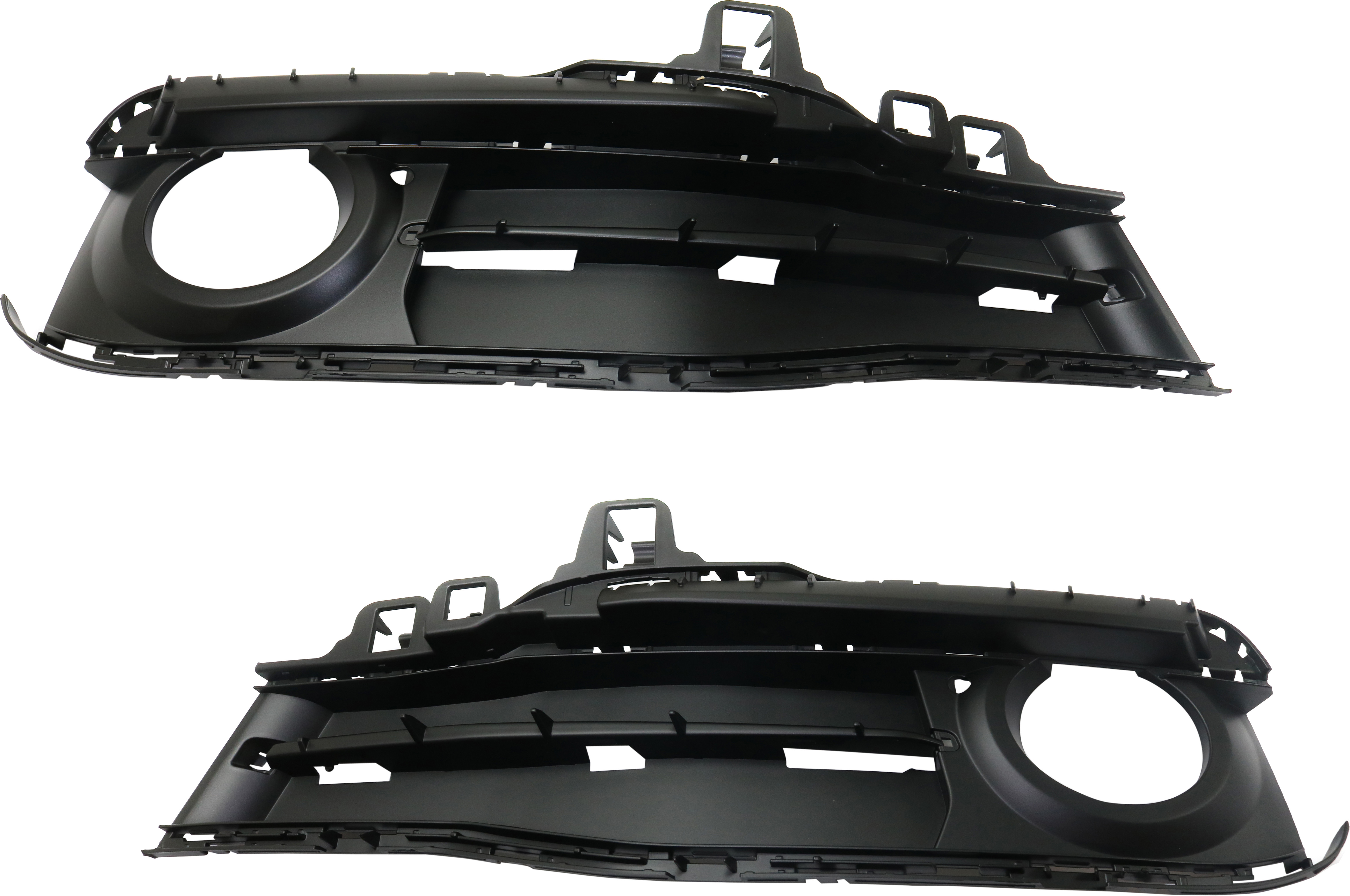 AM 328D XDRIVE 16-18 FRONT FOG LAMP MOLDING RH AND LH Textured Black Outer Grille Wagon Sport Line Models w o M Sport Package SKU SET RB10820019 Partslink BM1039193 BM1038193 OEM 51117396886-51117396885
