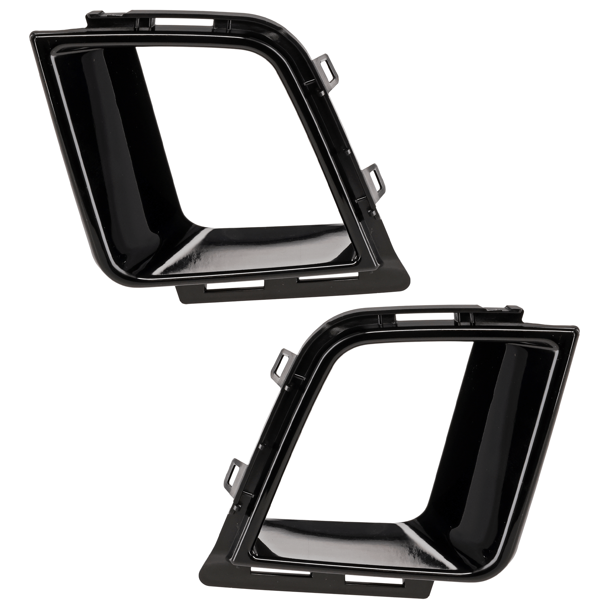 AM QX60-22-23 FRONT BUMPER MOLDING RH AND LH Painted Black Pure Model SKU SET RB16230005 Partslink BM1038238 BM1039238 OEM 51118076413-51118076414