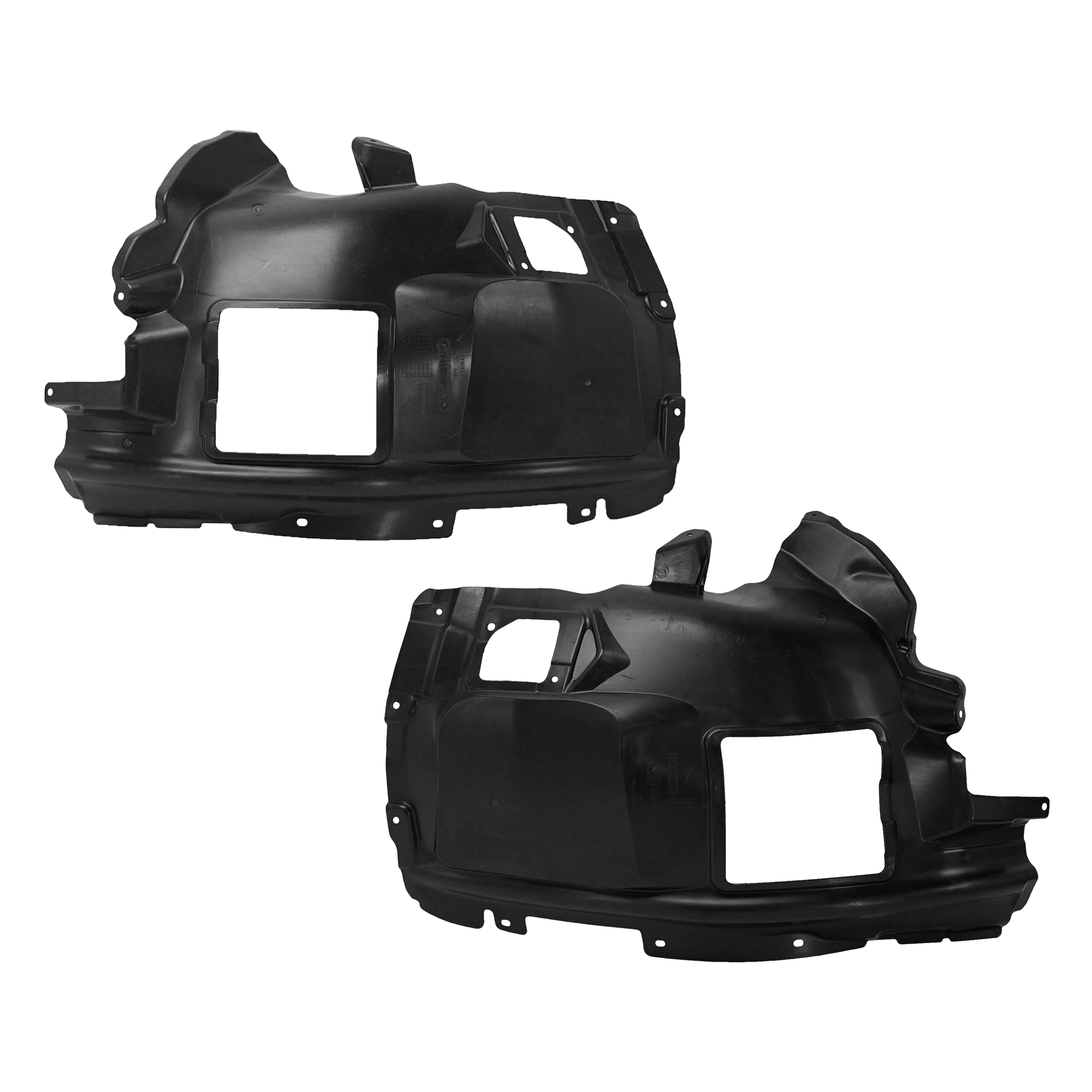 AM X3-18-24 X4-19-24 FRONT FENDER LINER RH AND LH Middle Section 30I M40I Models Injection Form w o Insulation Foam SKU SET RB22210041 Partslink BM1248159 BM1249159 OEM 51717445681-51717445682