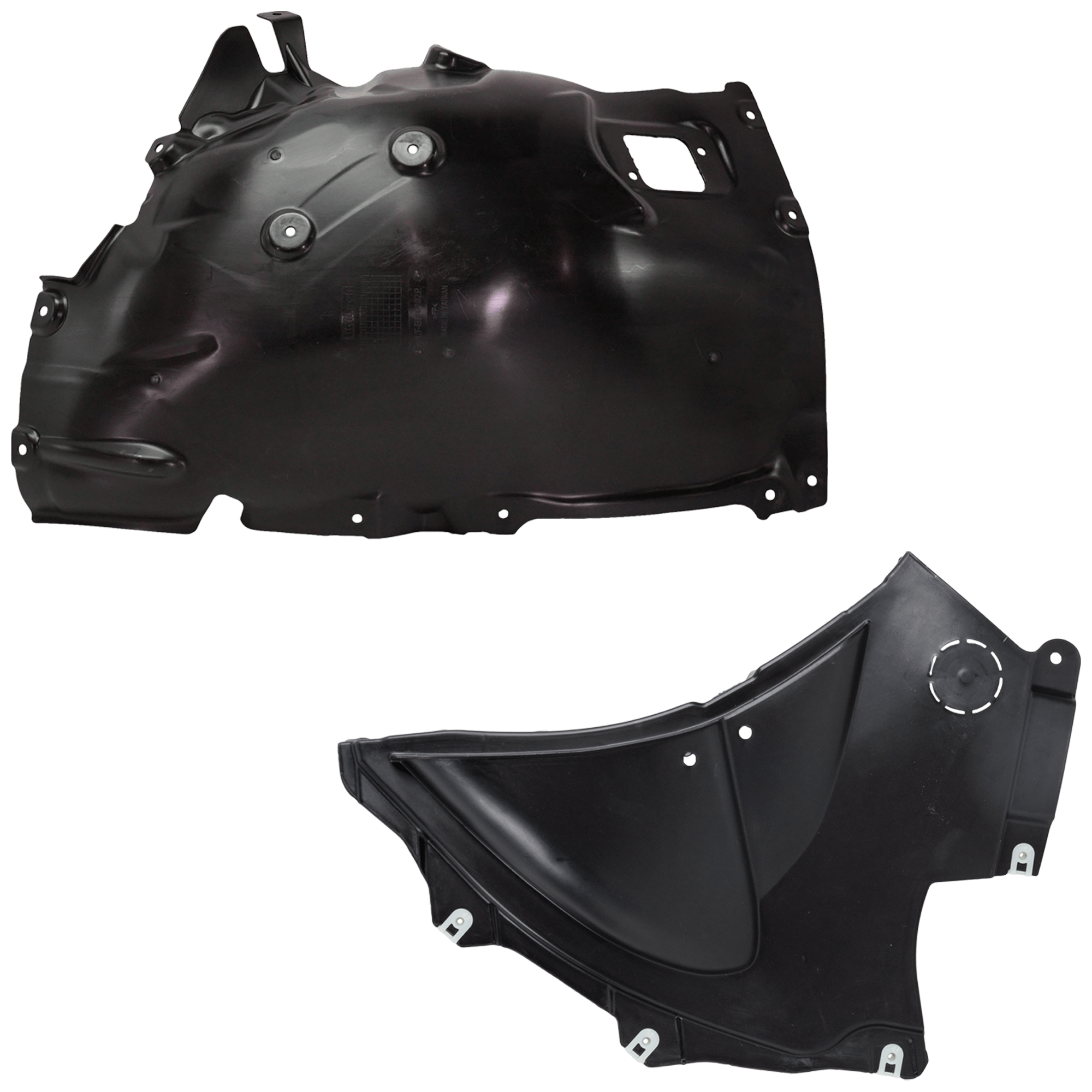 AM 330E 21-24 FRONT FENDER LINER RH AND LH Front Section SKU SET RB22210047 A