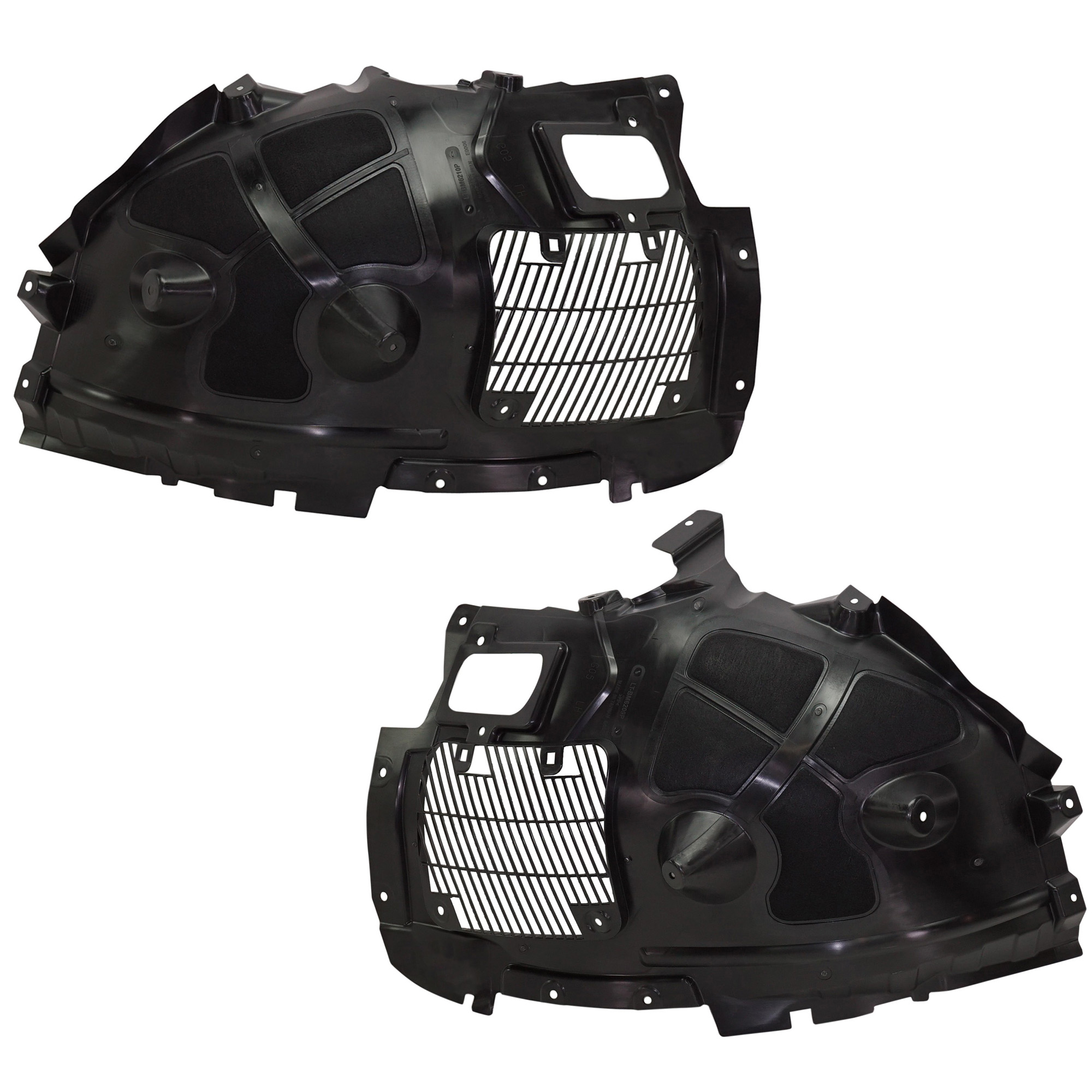 AM X5-19-25 FRONT FENDER LINER RH AND LH Middle Section SKU SET RB22210049 Partslink BM1248163 BM1249163 OEM 51717424905-51717424906