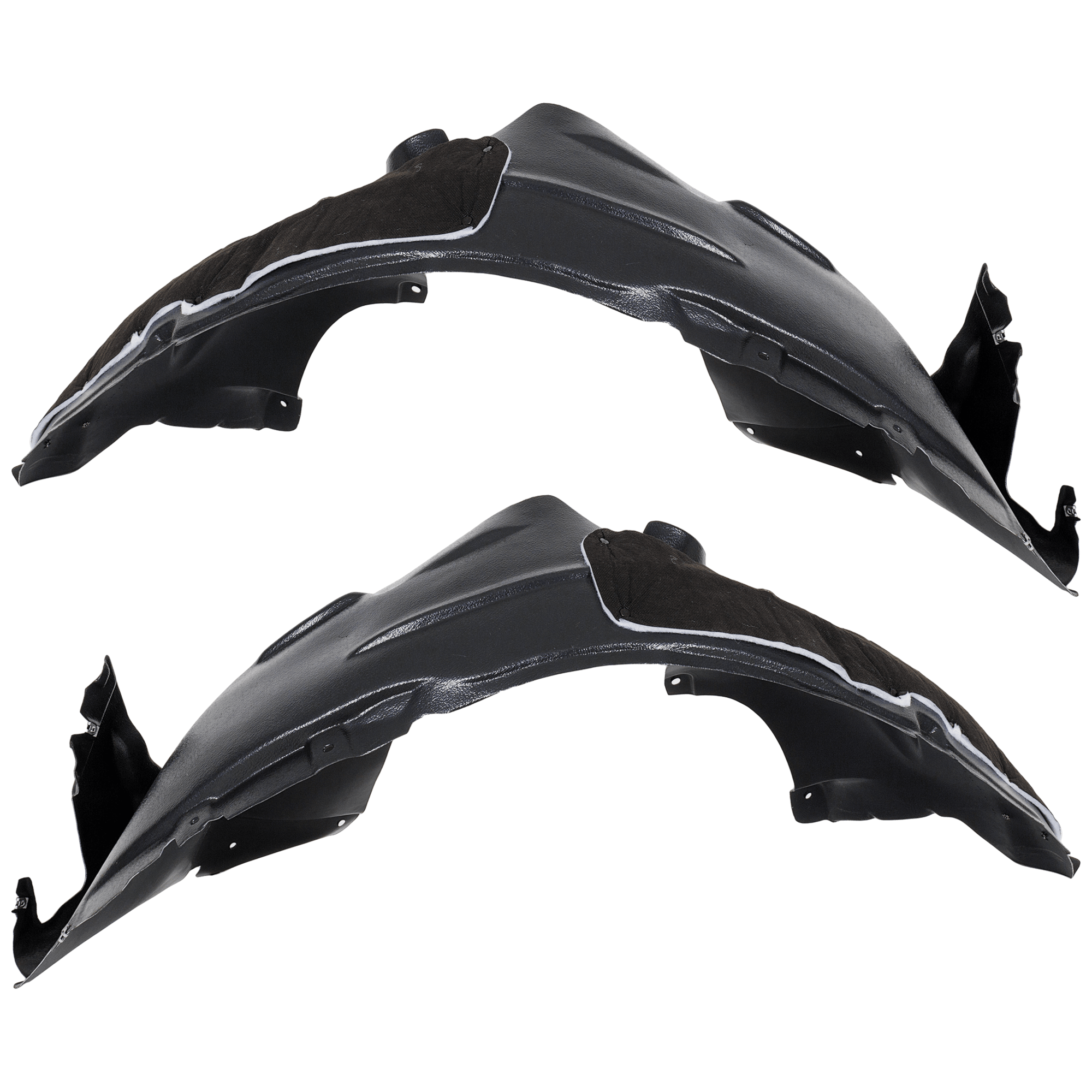 AM ENCORE 17-22 FRONT FENDER LINER RH AND LH Assembly Plastic Injection Form w Insulation Foam CAPA SKU SET RB22210065Q Partslink GM1249307C GM1248307C OEM 42714869-42714867