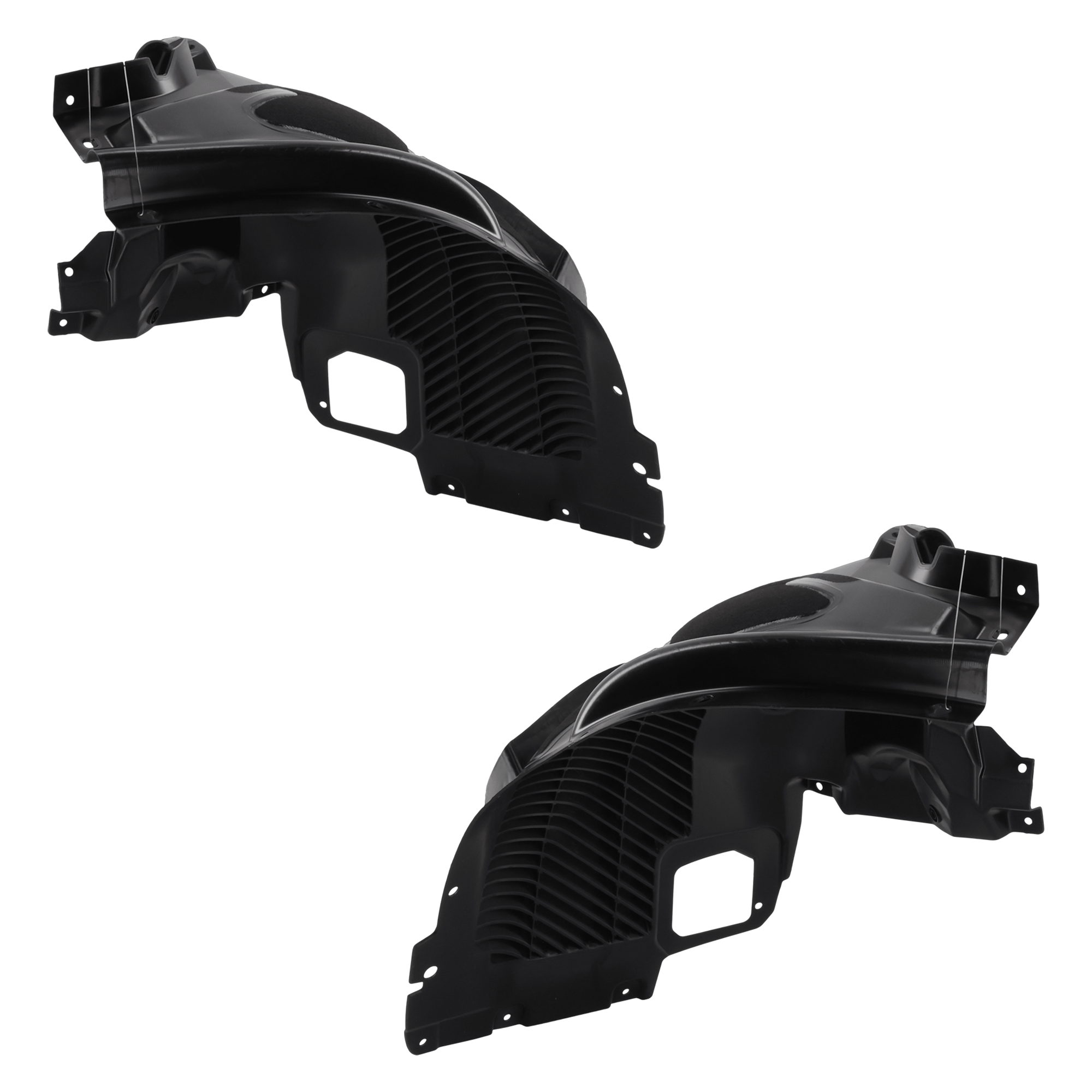 AM X5-14-18 FRONT FENDER LINER RH AND LH Front Section Polypropylene+Polyethylene terephthalate Injection Form SKU SET RB22210085 Partslink BM1248149 BM1249149 OEM 51717290853-51717290854