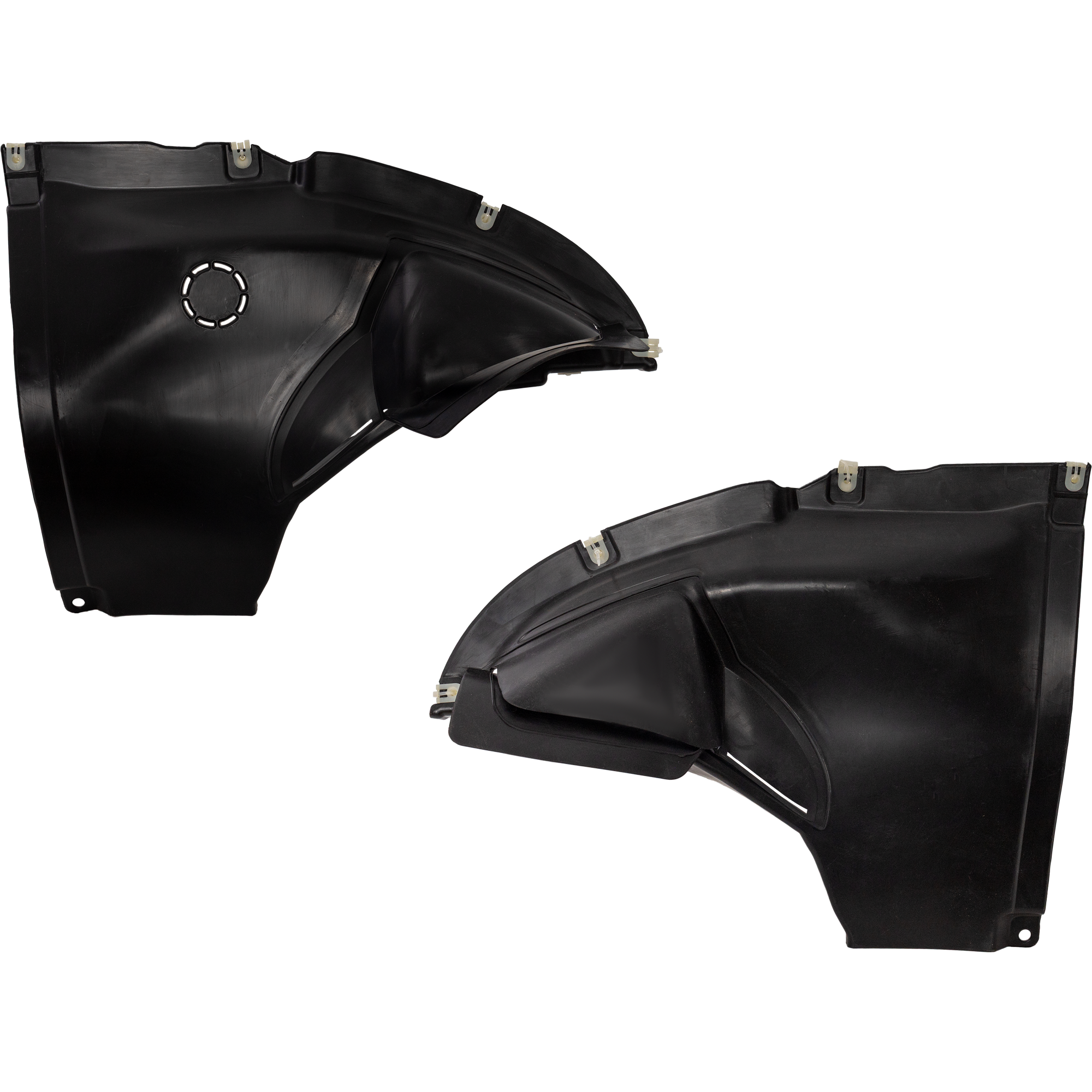 AM X3-22-23 X4-22-24 FRONT FENDER LINER RH AND LH Front Section X4-30I M40I Models Injection Form w o Insulation Foam SKU SET RB22210111 Partslink BM1250142 BM1251142 OEM 51719854881-51719854882