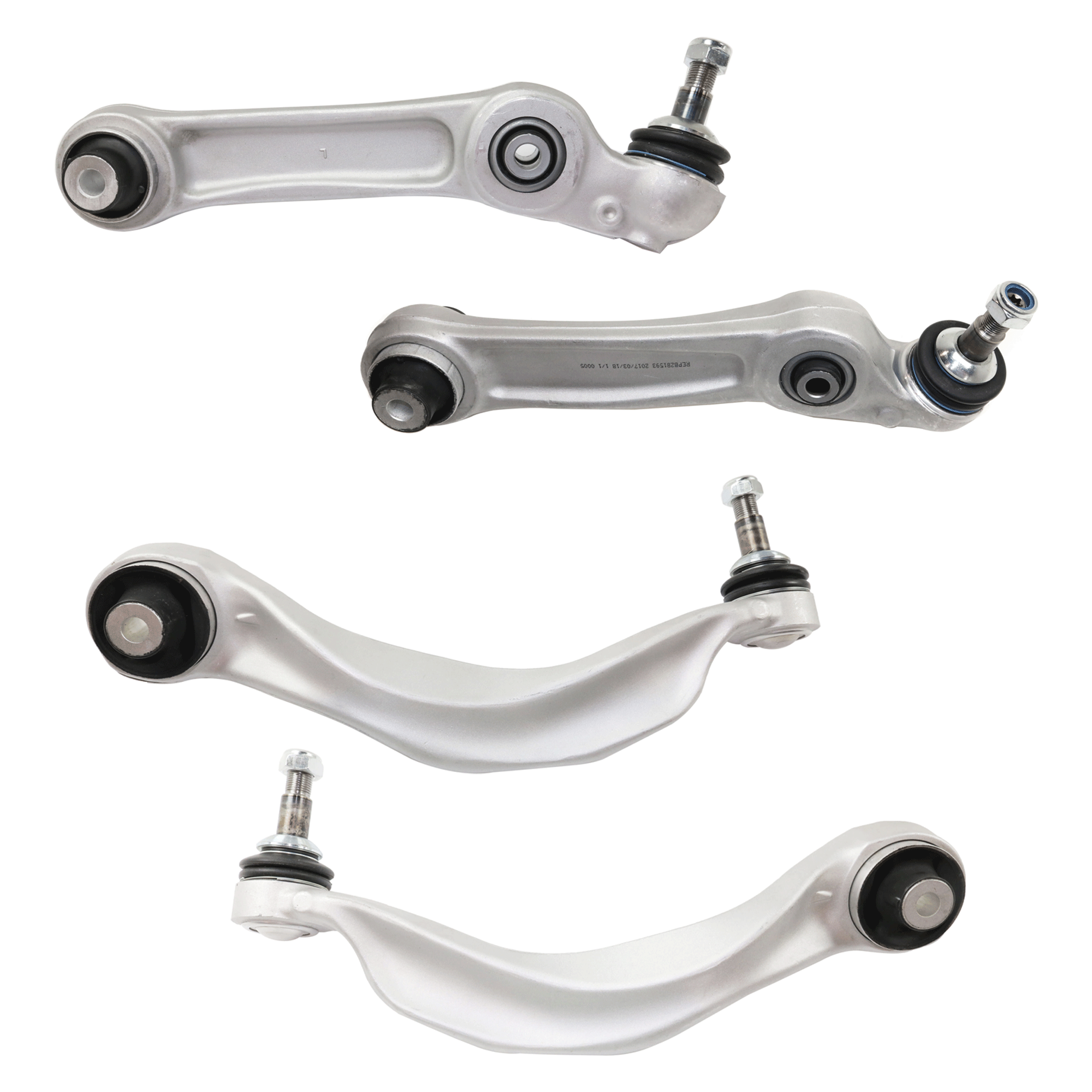 AM 6 SERIES 12-19-5 SERIES 13-19 FRONT CONTROL ARM RH AND LH Frontward and Rearward Set of 4 SKU SET RB28150007-4 OEM 31126775971-31126775972-311267