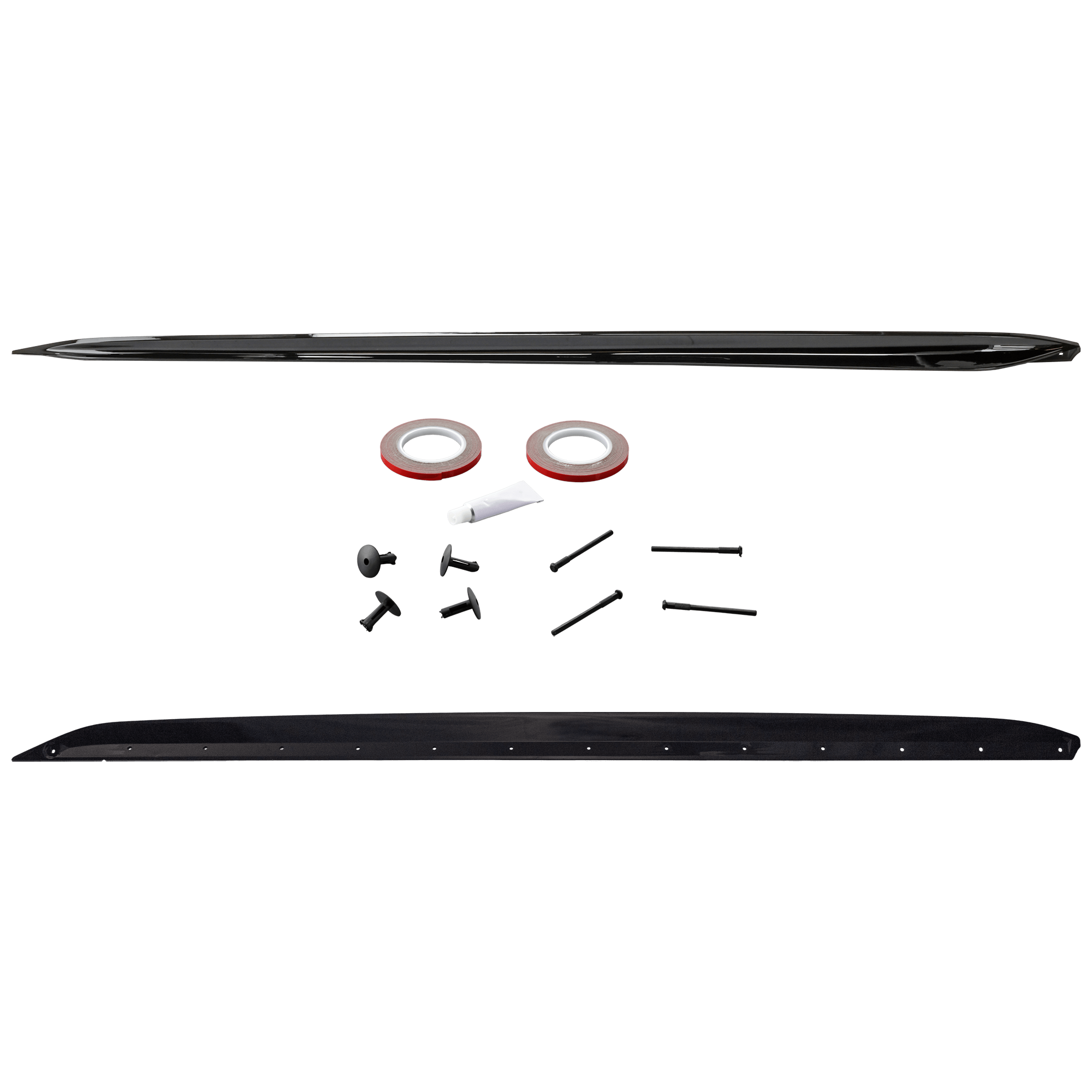 AM 3 SERIES 19-24 ROCKER PANEL MOLDING RH AND LH Bright Black SKU SET RB43050003 Partslink BM1607112 BM1606112 OEM 51192455896-51192455897