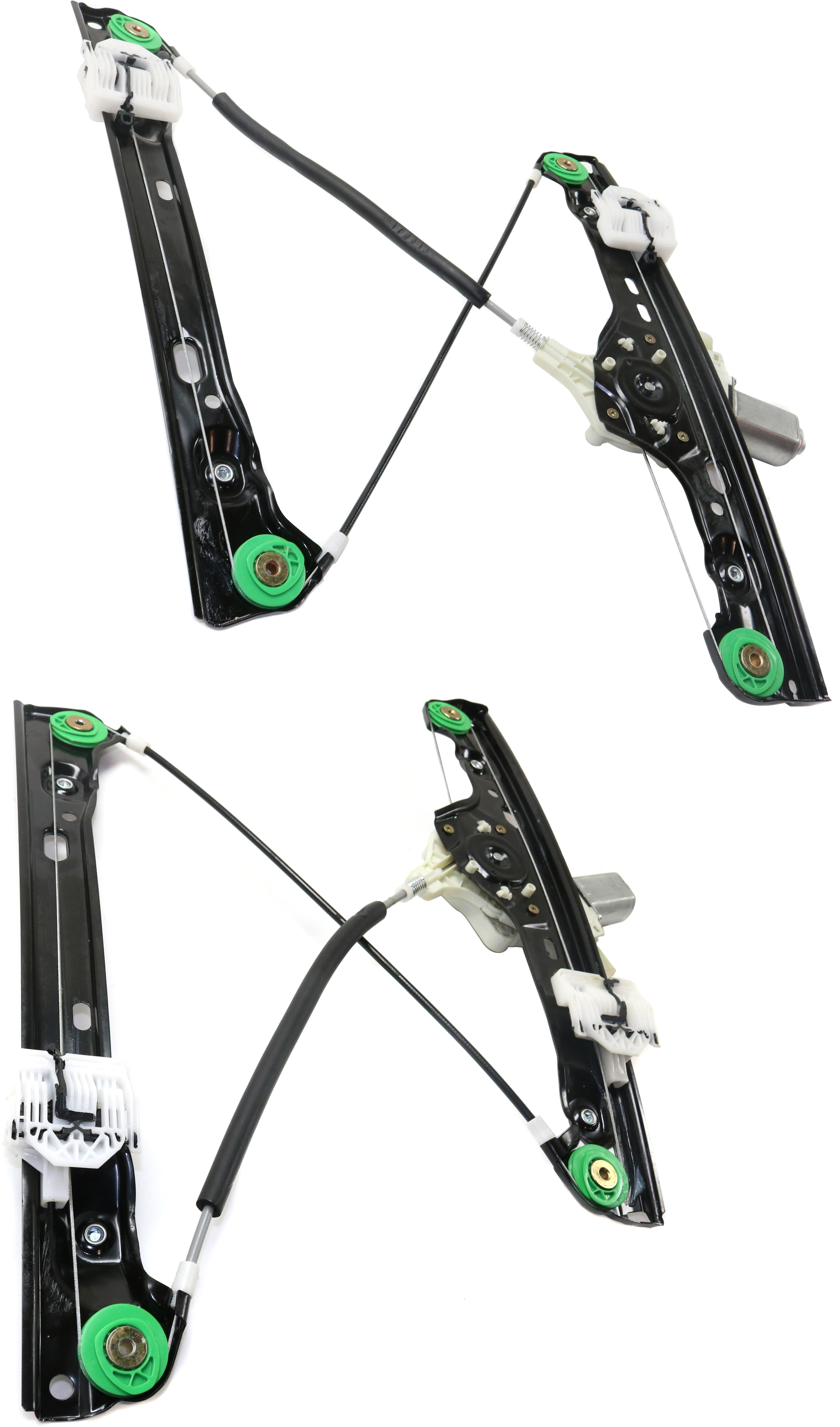 AM 3 SERIES 06-12 WINDOW REGULATOR Front RH and LH Power w Motor 06-11 Sedan Wagon SKU SET RB46290007 Partslink BM1351134 BM1350134 OEM 51337140588 PFM 51337140587 PF