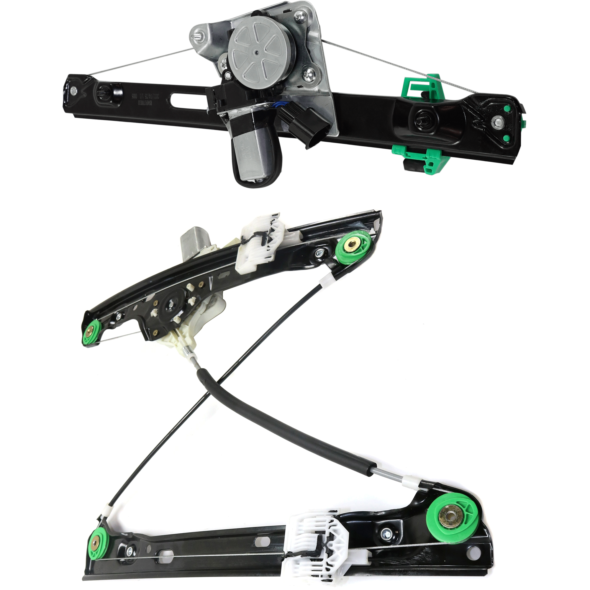 AM 3 SERIES 06-12 FRONT AND REAR WINDOW REGULATOR LH Power w Motor 06-11 Sedan Wagon SKU SET RB46290008 Partslink BM1350134 OEM 51337140587 PFM 51357140589 PF