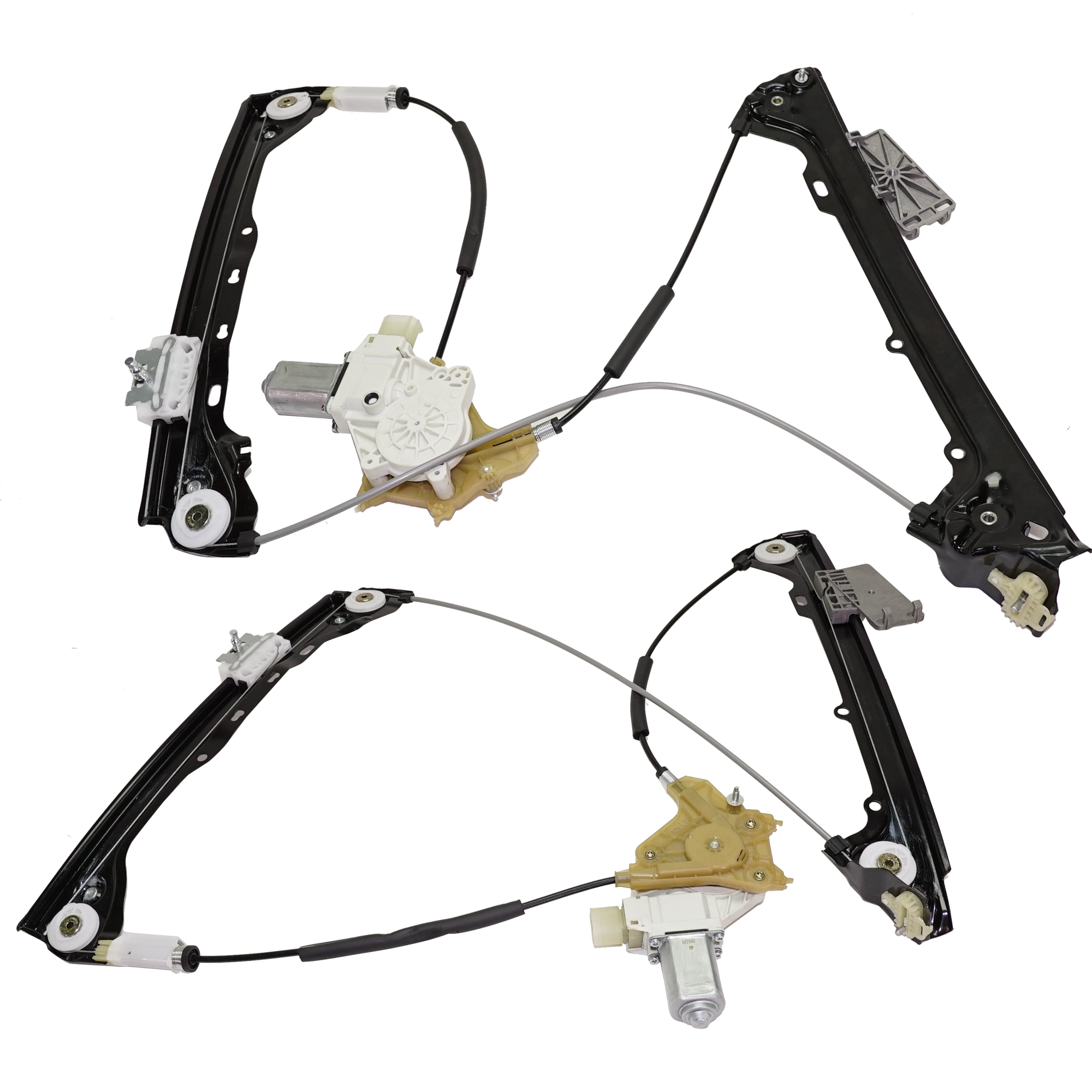 AM 3 SERIES 07-13 FRONT WINDOW REGULATOR RH AND LH Power w Motor 6 Pins Coupe SKU SET RB46290019 OEM 51337193456 PFM 51337193455 PF