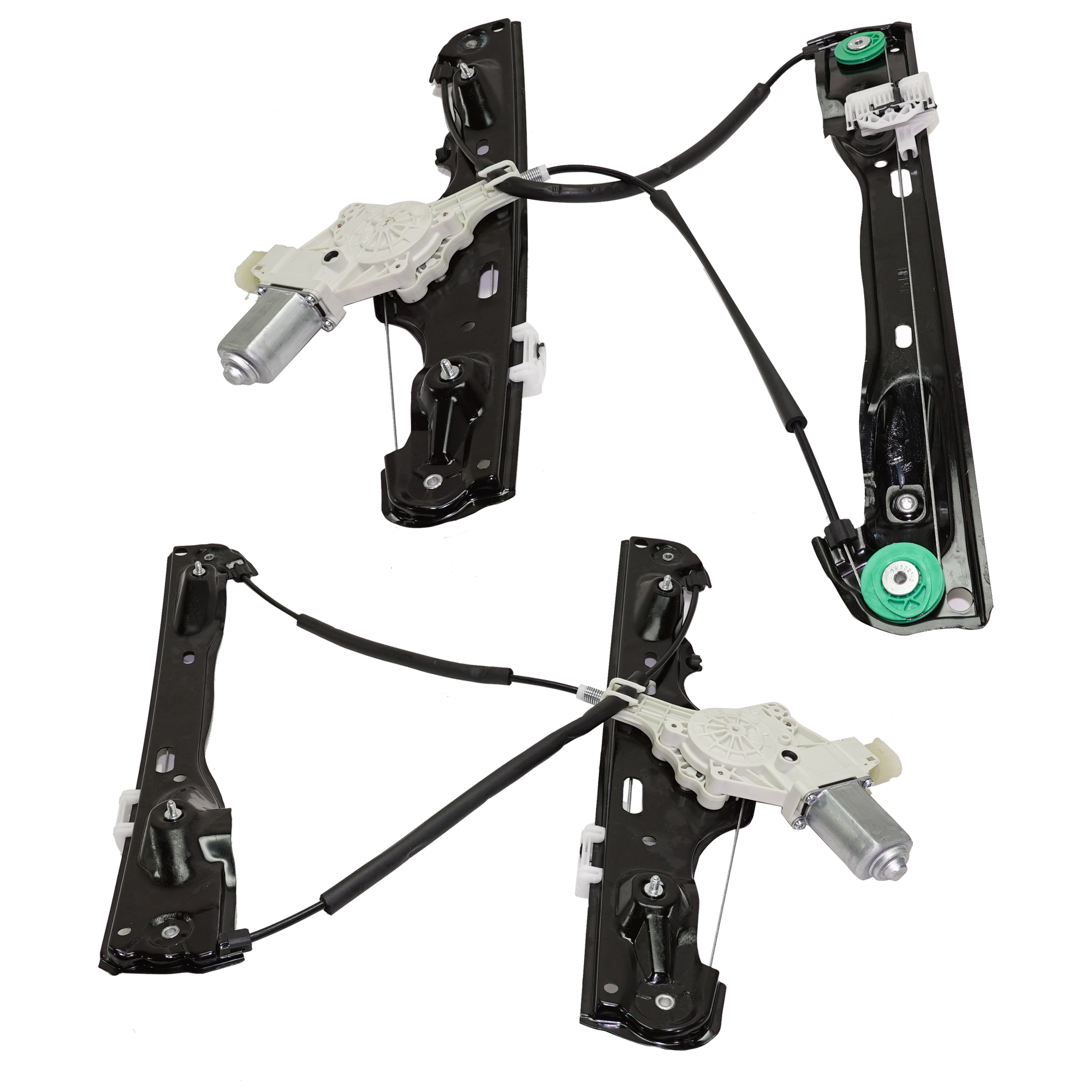 AM X1-12-15 FRONT WINDOW REGULATOR RH AND LH Power w Motor 6 Pins SKU SET RB46290025 OEM 51332990385 PFM 51332990386 PF