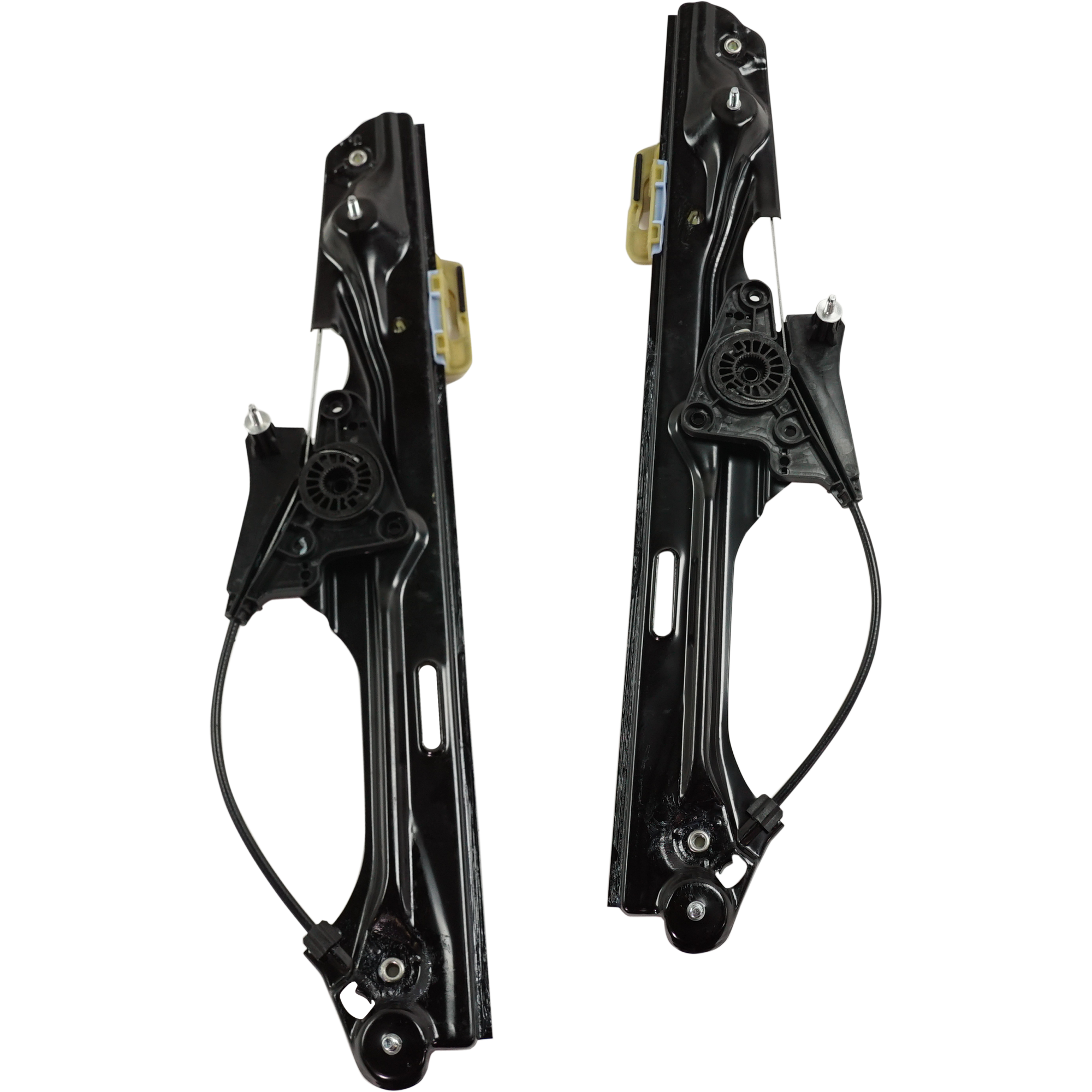 AM X3-14-17 FRONT WINDOW REGULATOR RH AND LH Power w o Motor SKU SET RB49170005 Partslink BM1551122 BM1550122 OEM 51357355640-51357355639