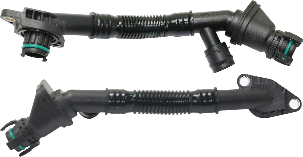 AM X6-08-14-6 SERIES 12-12 BREATHER HOSE Set of 2 Cyl 1-4 and Cyl 5-8 Connecting Line Valve Cover to Intake Tube SKU SET RB54170009-2 OEM 11157646086-11157646087