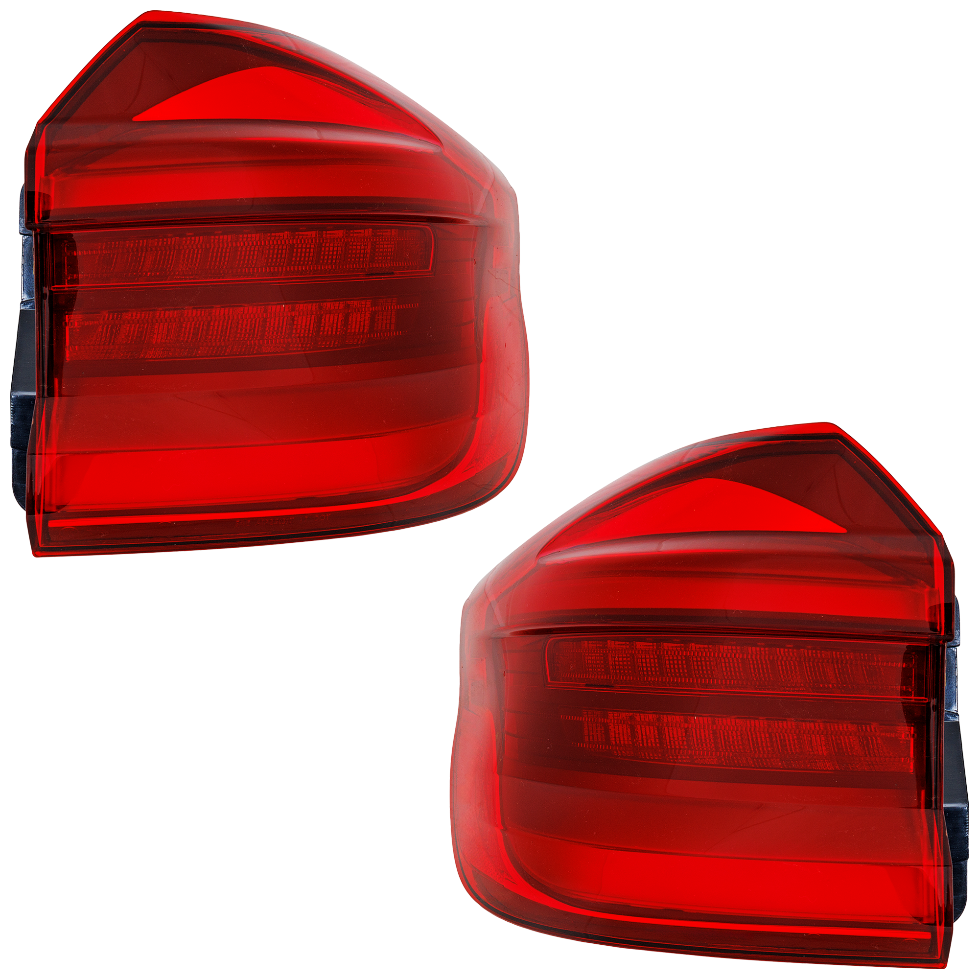 AM X3-18-21 TAIL LAMP RH AND LH Outer Assembly LED w Cornering Headlight w o Logo CAPA SKU SET RB73010051AQ Partslink BM2805136C BM2804136C OEM 63219853374-63219853373