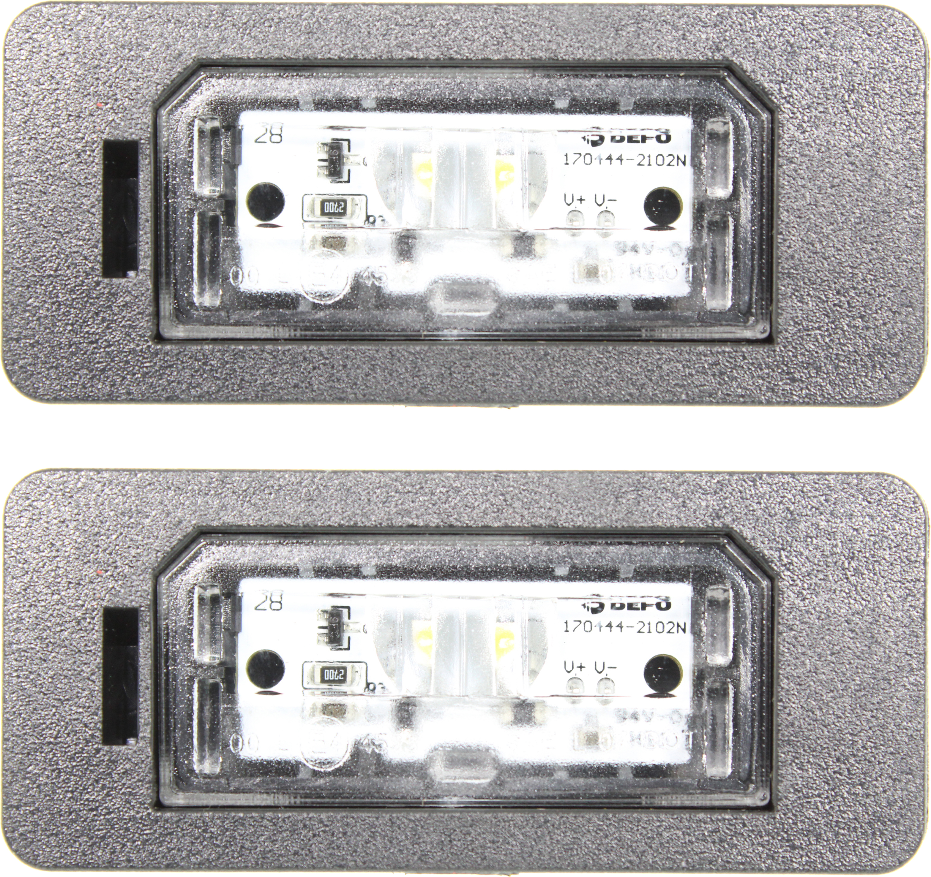 AM 3 SERIES 07-20 X7-19-22 REAR LICENSE PLATE LAMP RH AND LH Assembly LED SKU SET RB73290002-2 Partslink BM2870102 OEM 63267193293