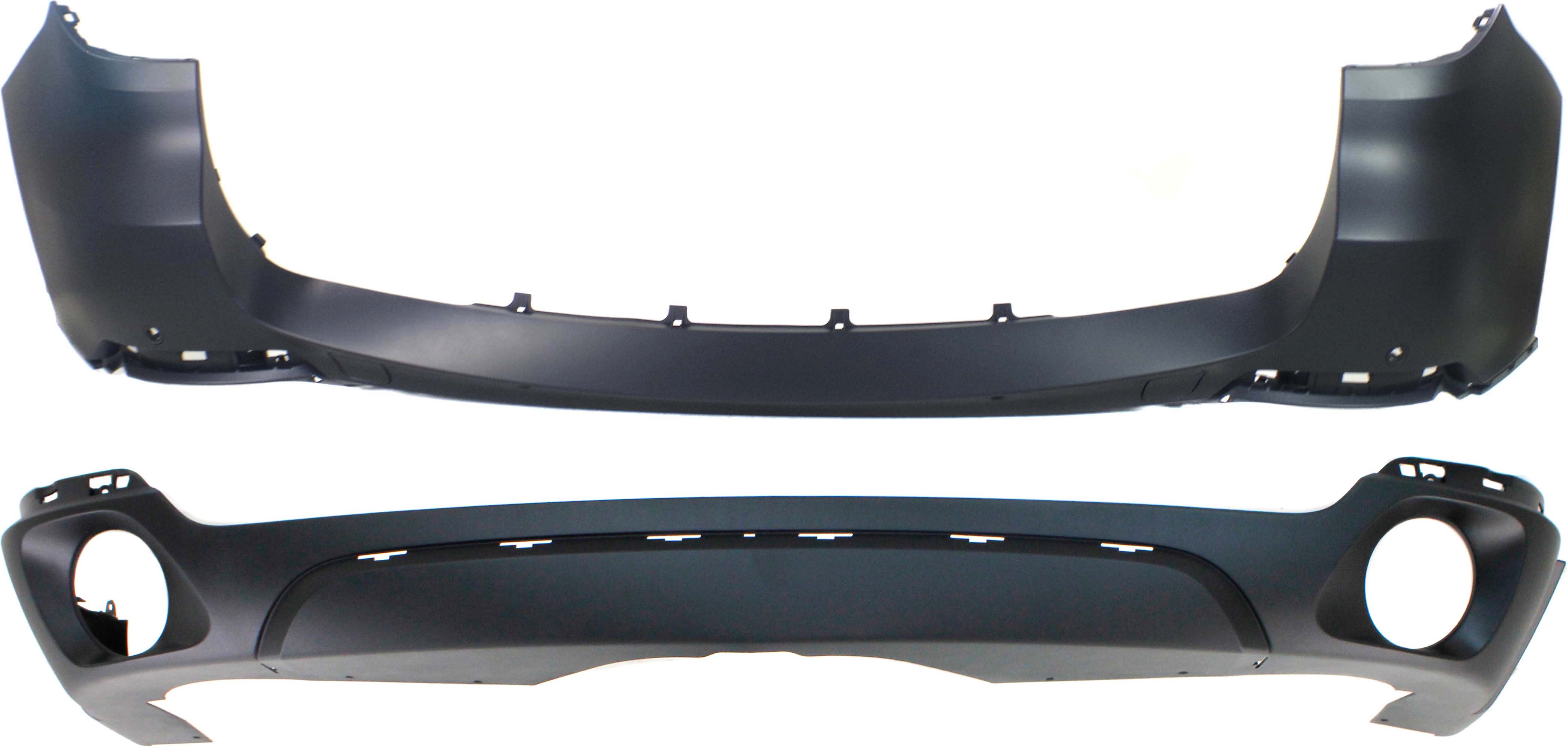 AM X5-14-18 REAR BUMPER COVER Upper and Lower w o M Sport Line Luxury Line X Line 35d 35i Mdls SKU SET RB76010011P 2 Partslink BM1100278 BM1115104 OEM 51127384332-51127384334