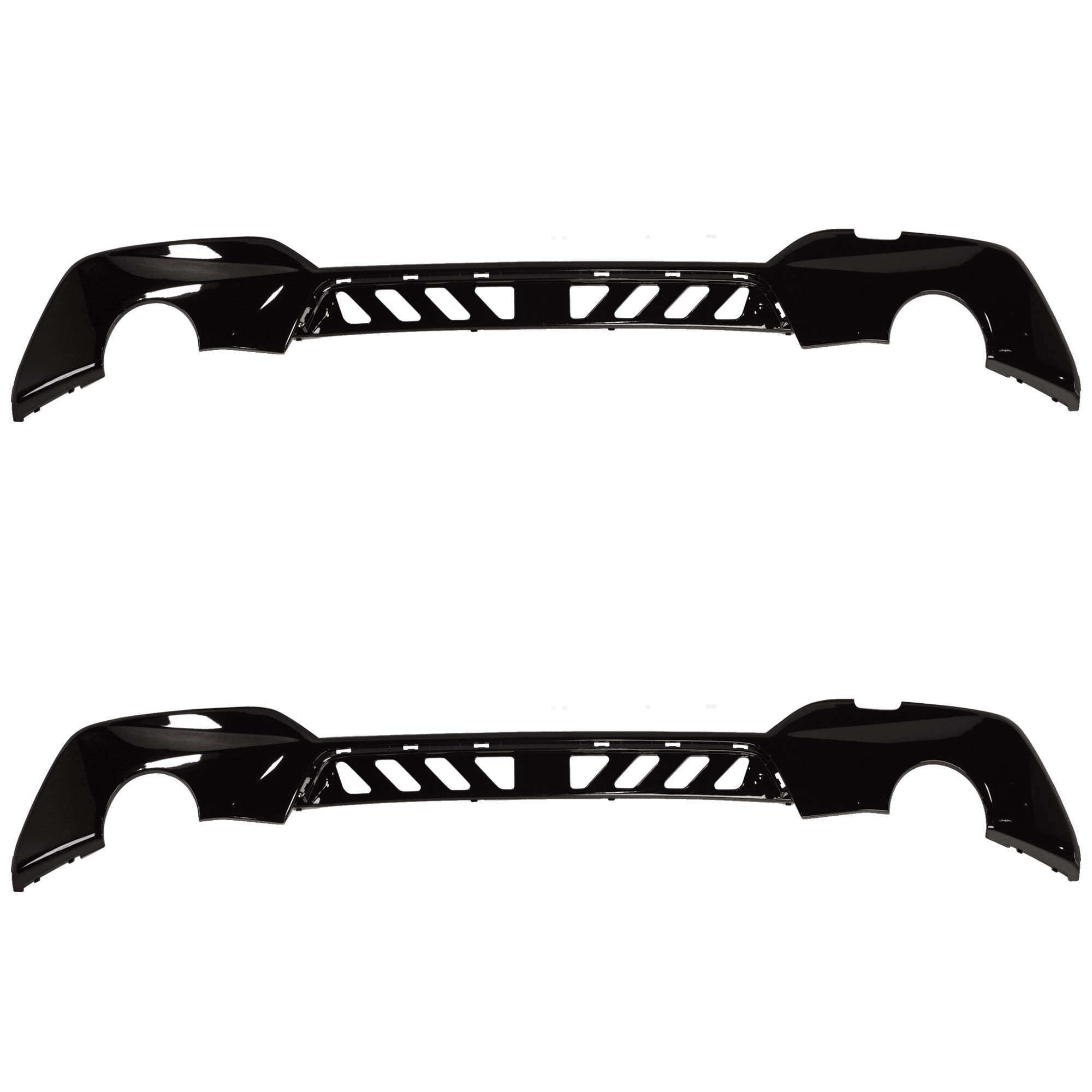 AM 330I 19-22 REAR BUMPER MOLDING RH AND LH w M Performance Sedan SKU SET RB76350012-2