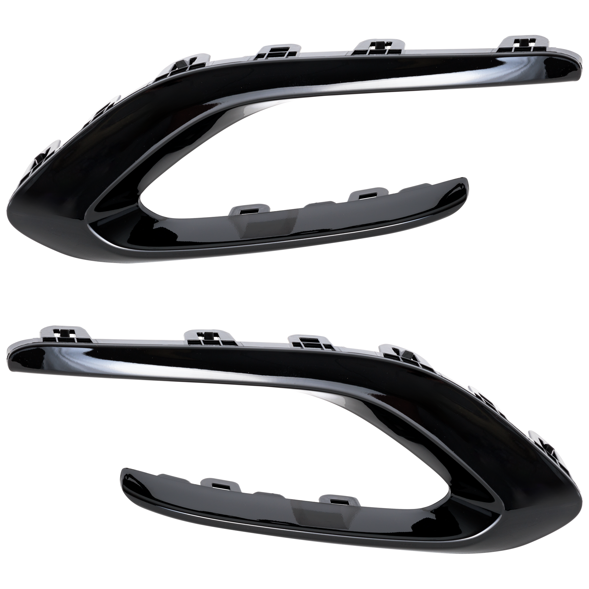 AM ENCORE GX 20-24 REAR BUMPER MOLDING RH AND LH Outer Gloss Black w Sport Touring Package SKU SET RB76350047 Partslink GM1146118 GM1147118 OEM 42664205-42664206