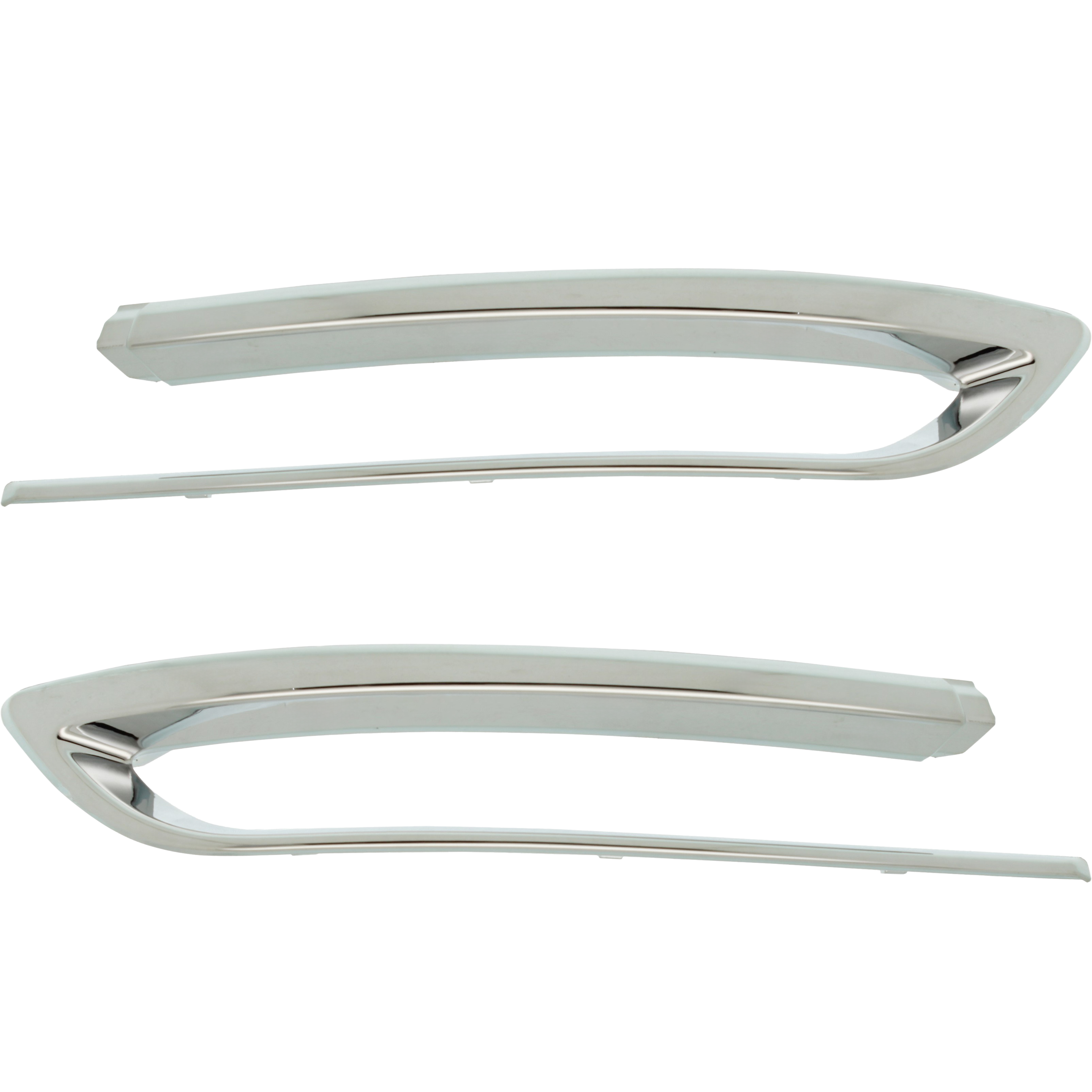 AM 5 SERIES 14-16 REAR BUMPER MOLDING RH AND LH Outer Chrome SKU SET RB76370003 Partslink BM1147114 BM1146114 OEM 51127341676-51127341675