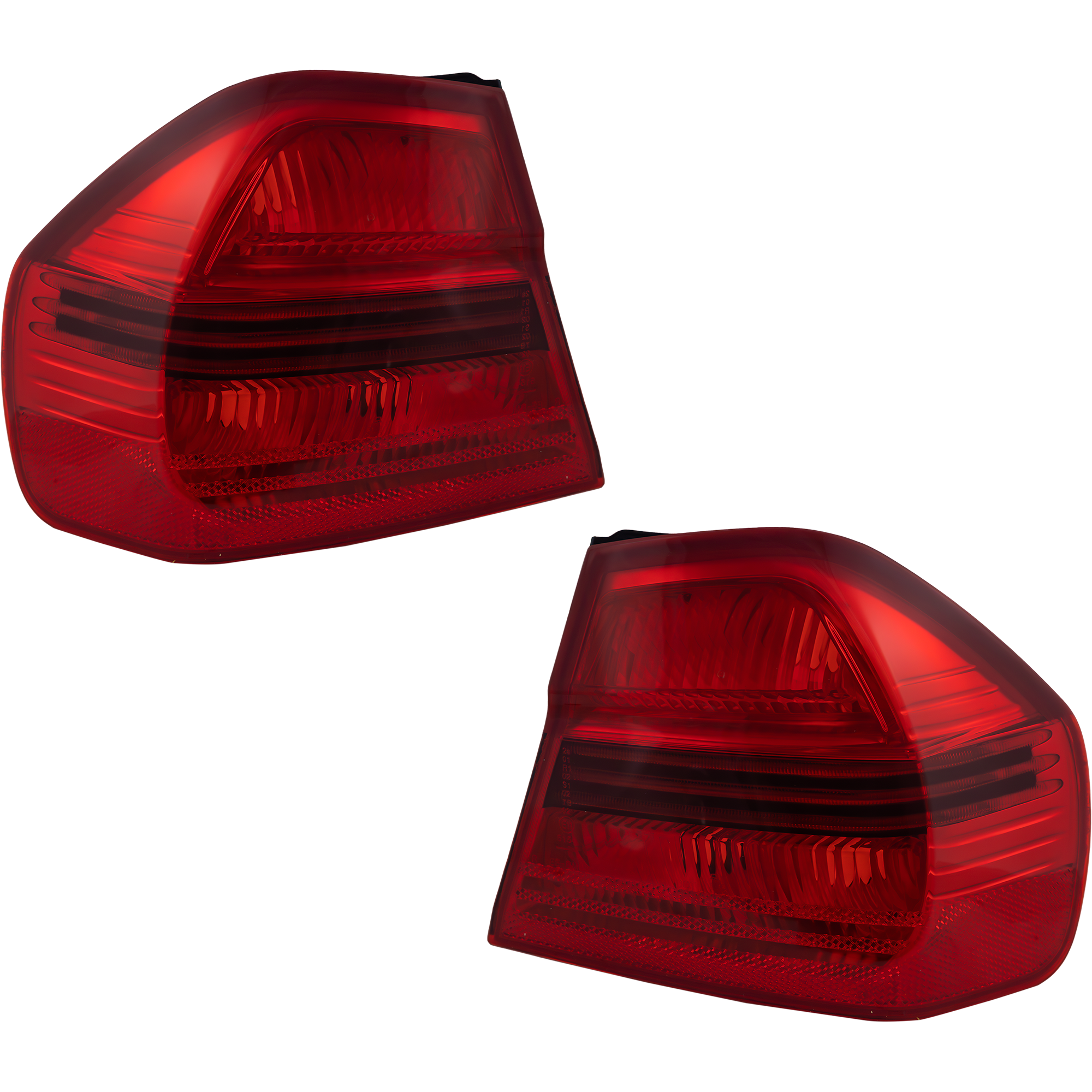 AM 3 SERIES 06-08 TAIL LAMP RH AND LH Outer Lens and Housing Sedan SKU SET RBB730101 Partslink BM2801119 BM2800119 OEM 63217161956-63217161955