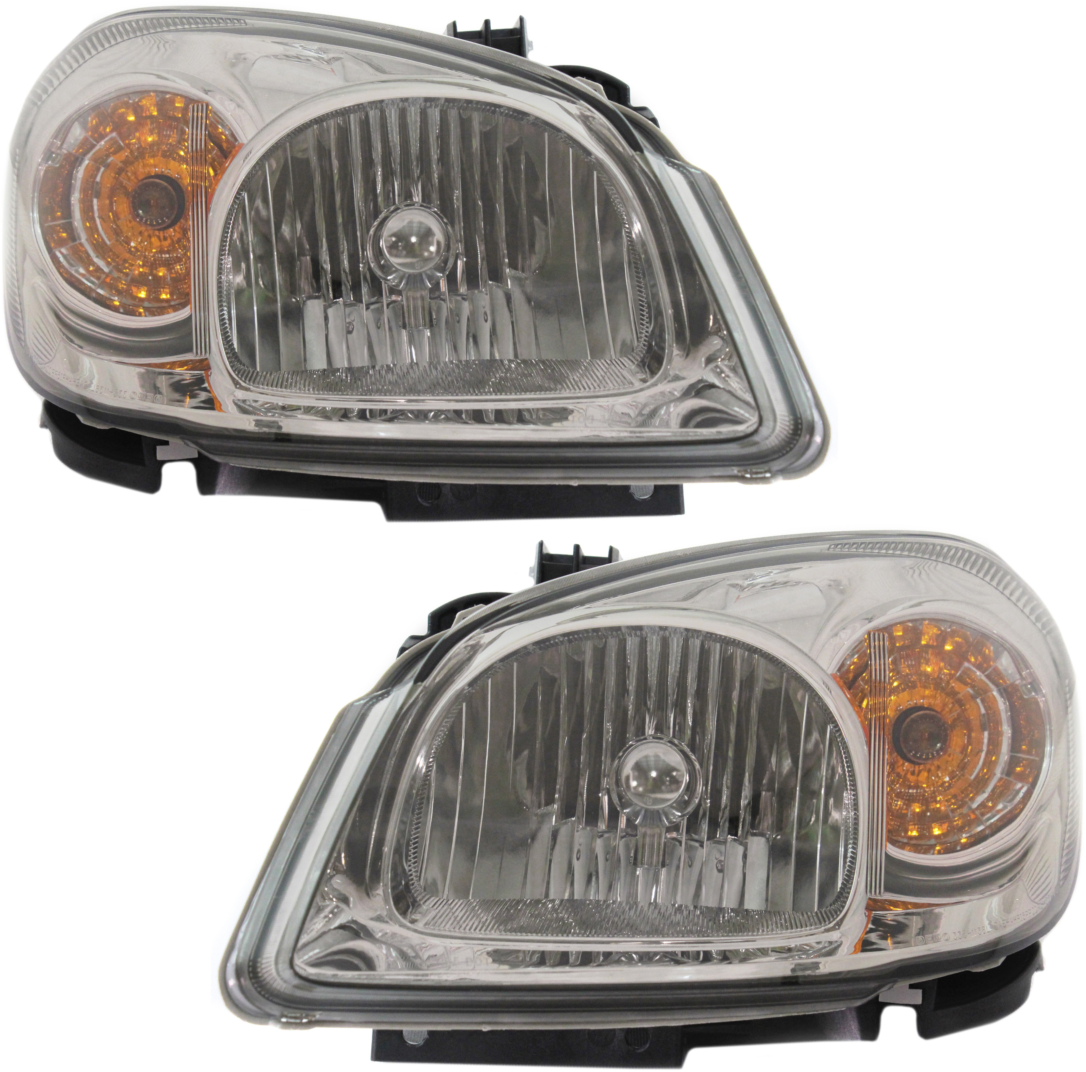 AM COBALT 05-10 HEAD LAMP RH AND LH Assy Halogen Smoked Lens w Bracket Base LS LT Sport SS 2.0L Eng SKU SET RBC100101 Partslink GM2502282 GM2503282 OEM 25784532 PFM 20964009 PFM 2578