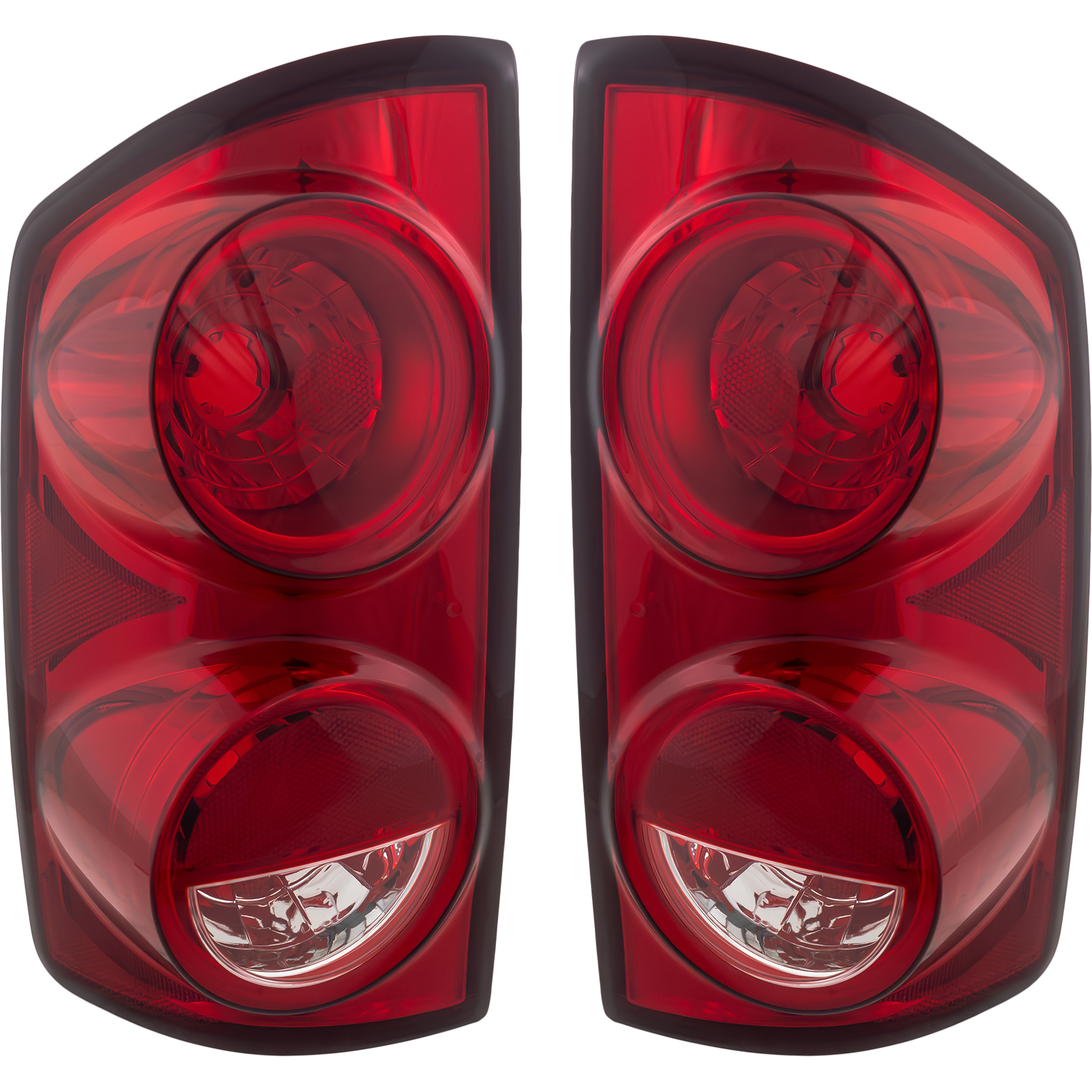AM DODGE FULL SIZE P U 07-09 TAIL LAMP RH AND LH Lens and Housing Halogen SKU SET RBD730103 OEM 55277302AC PFM 55277303AC PFM