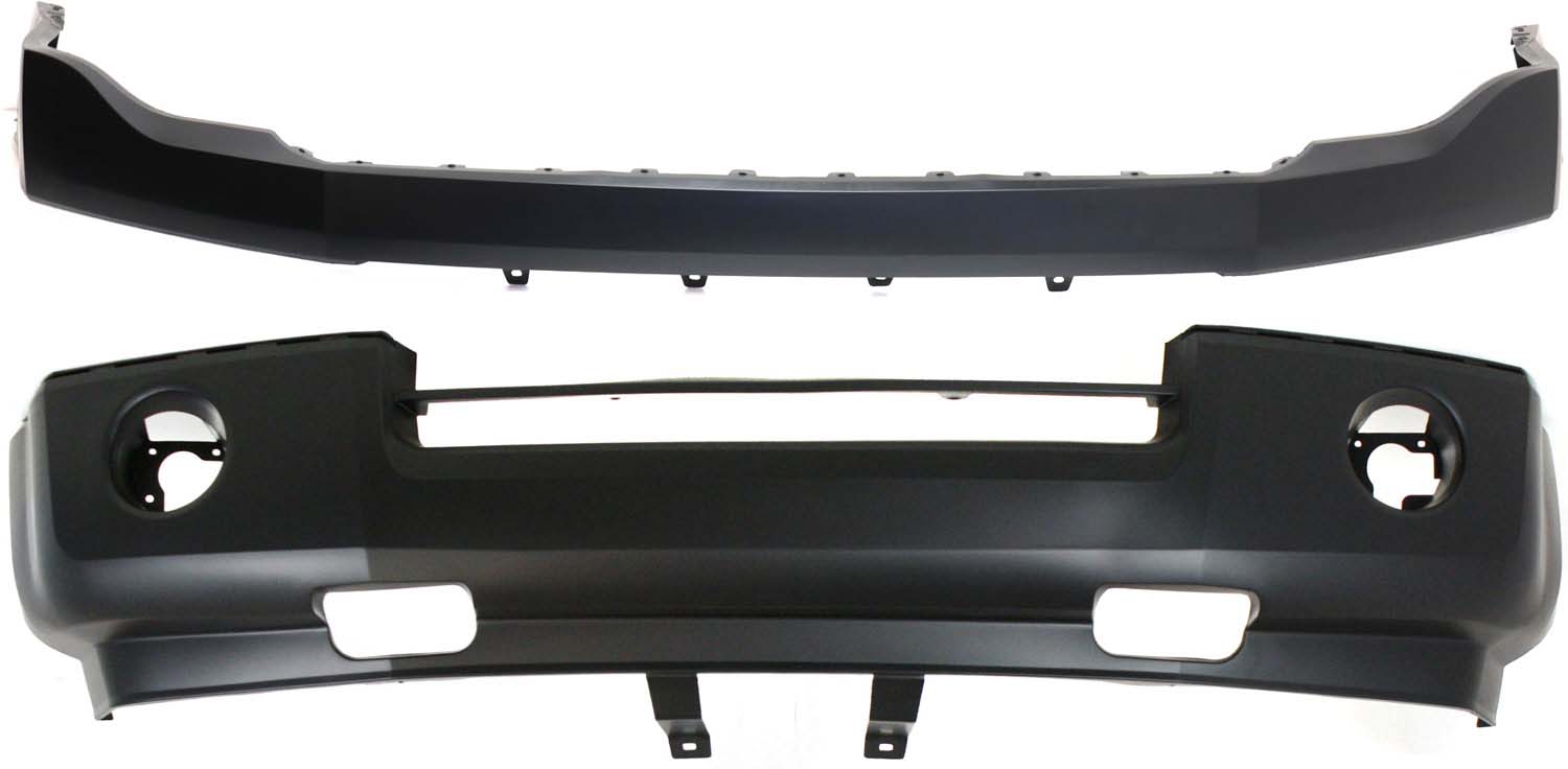 AM EXPEDITION 07-14 FRONT BUMPER COVER Upper and Lower CAPA SKU SET RBF010308PQ 2 Partslink FO1000630C FO1014104C OEM 7L1Z17D957BPTM CL1Z17D957BPTM