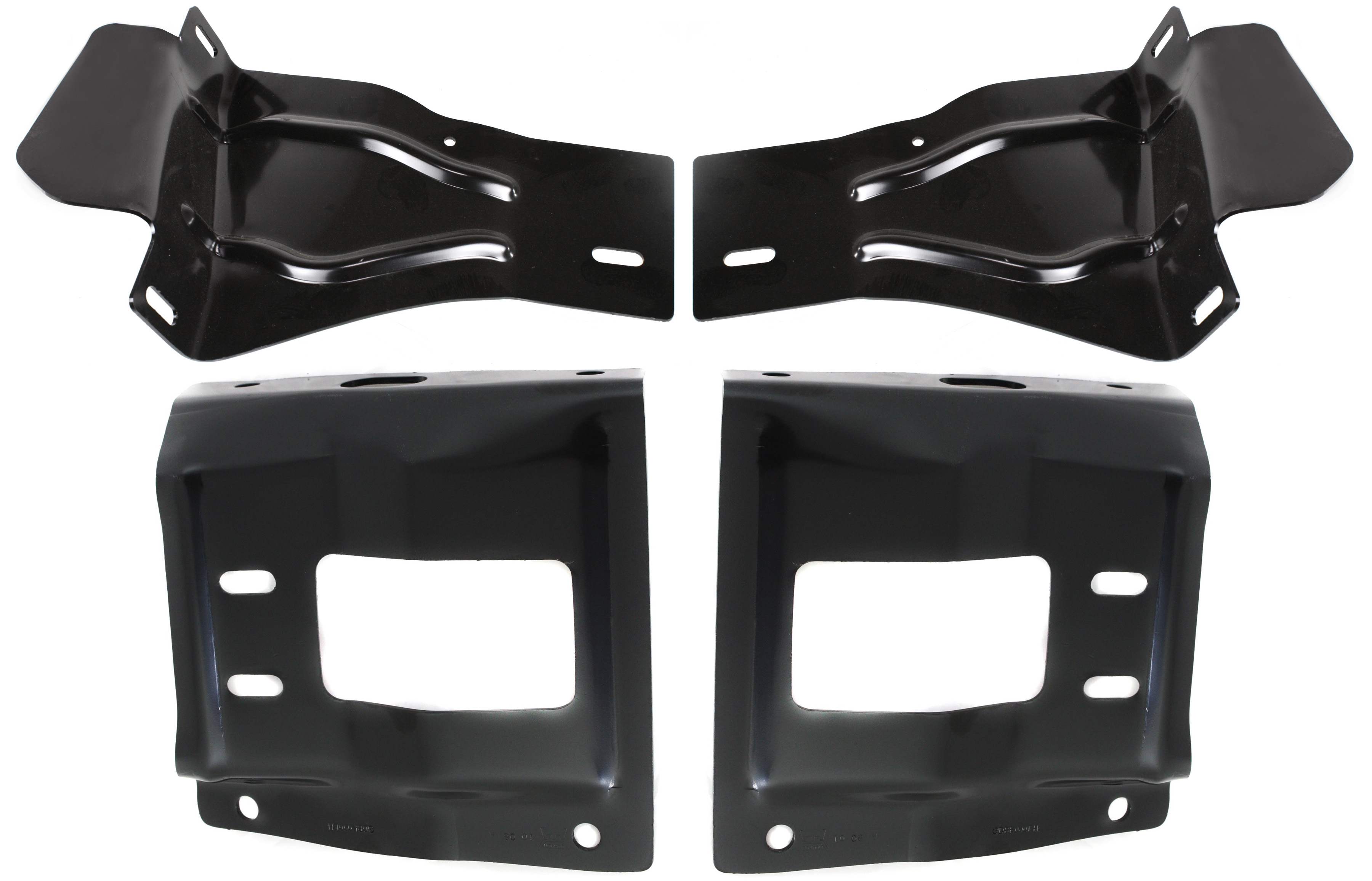 AM F SERIES SUPER DUTY 08-10 FRONT BUMPER BRACKET RH AND LH Set of 4 SKU SET RBF013101-4 Partslink FO1067174 FO1066174 FO1067173 FO1066173 OEM 8C3Z17B836A 8C3Z17B837A 8C3Z17