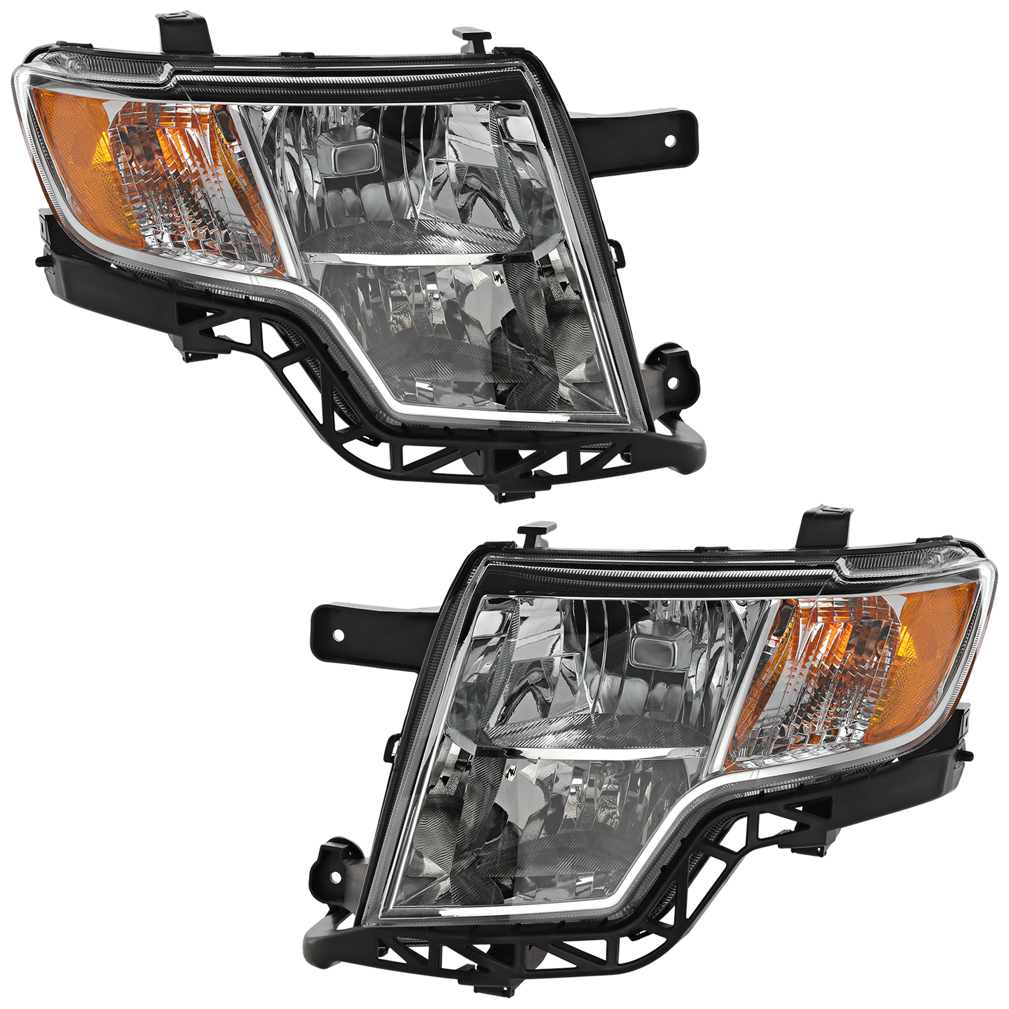 AM EDGE 07-10 HEAD LAMP RH AND LH Assembly Halogen Sport Utility SKU SET RBF100101 Partslink FO2503228 FO2502228 OEM 7T4Z13008A 7T4Z13008B