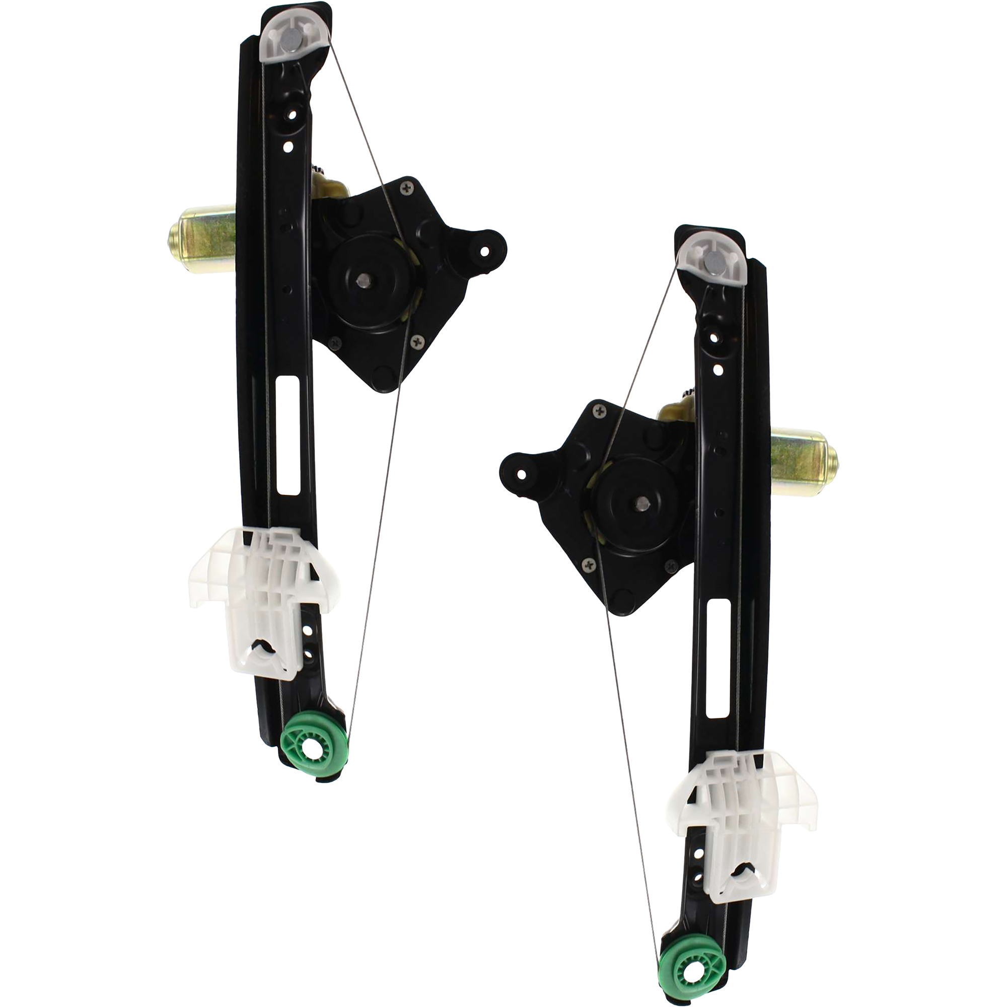 AM FOCUS 00-07 REAR WINDOW REGULATOR RH AND LH Power w Motor 5 Door Hatchback Sedan Wagon SKU SET RBF491701 Partslink FO1550112 FO1551112 OEM 6S4Z5427000A 6S4Z5427001A