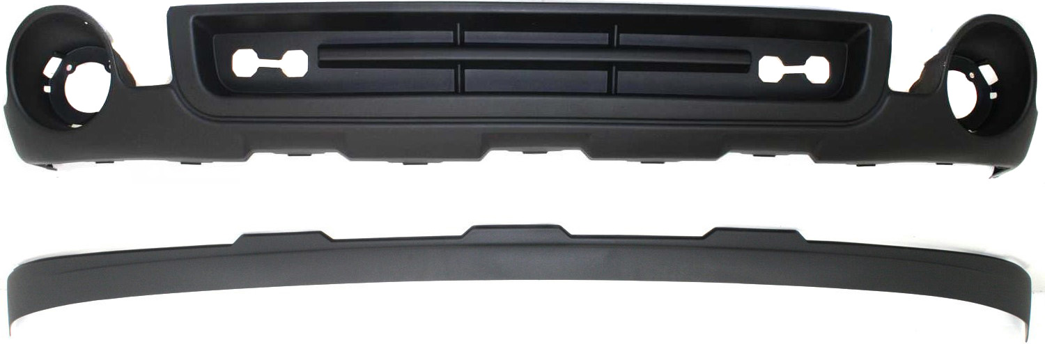 AM SIERRA 1500-07-13 FRONT LOWER VALANCE Air Deflector and Deflector Extension Textured SKU SET RBG017501-2 Partslink GM1015100 GM1092211 OEM 15131299-15917769