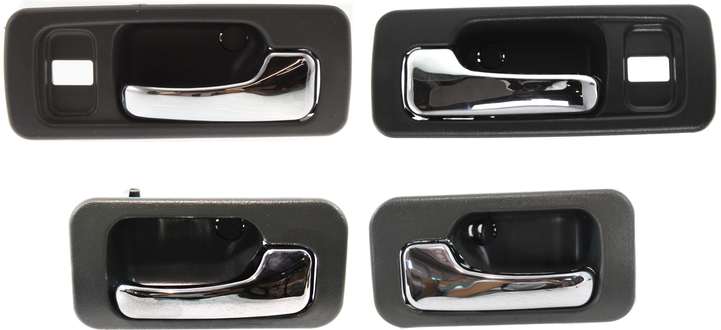 AM ACCORD 90-93 FRONT AND REAR DOOR HANDLE RH and LH Set of 4 Inside Chrome Lever+Gray Housing Sedan SKU SET RBH462101-4 OEM 72125SM4003ZG 72165SM4003ZG 72