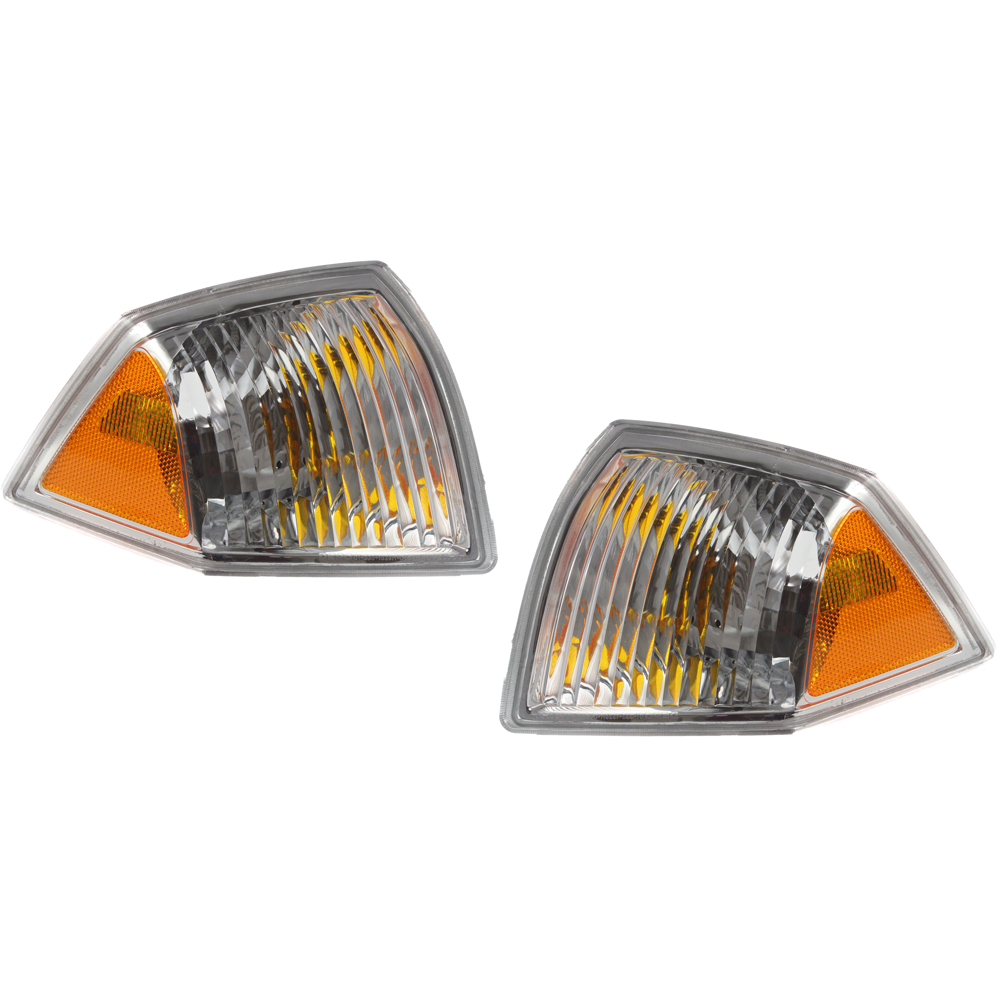 AM COMPASS 7-1 CORNER LAMP RH AND LH Lens and Housing CAPA SKU SET RBJ104101Q Partslink CH2520144C CH2521144C OEM 68000682AB 68000683AB