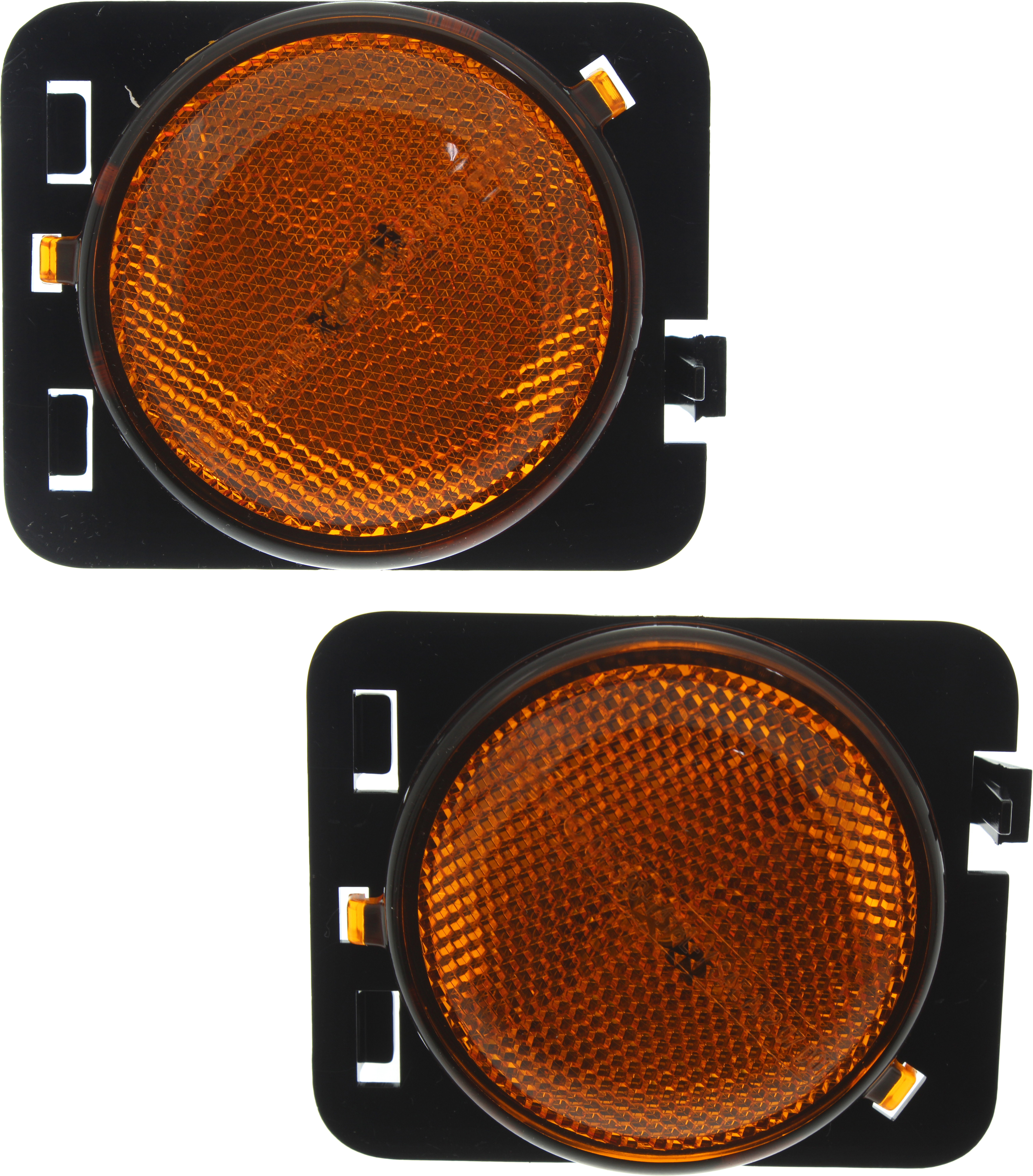 AM WRANGLER JK 07-18 FRONT SIDE MARKER LAMP RH AND LH Assembly CAPA SKU SET RBJ104501Q Partslink CH2550127C CH2551127C OEM 55078144AA 55078145AA