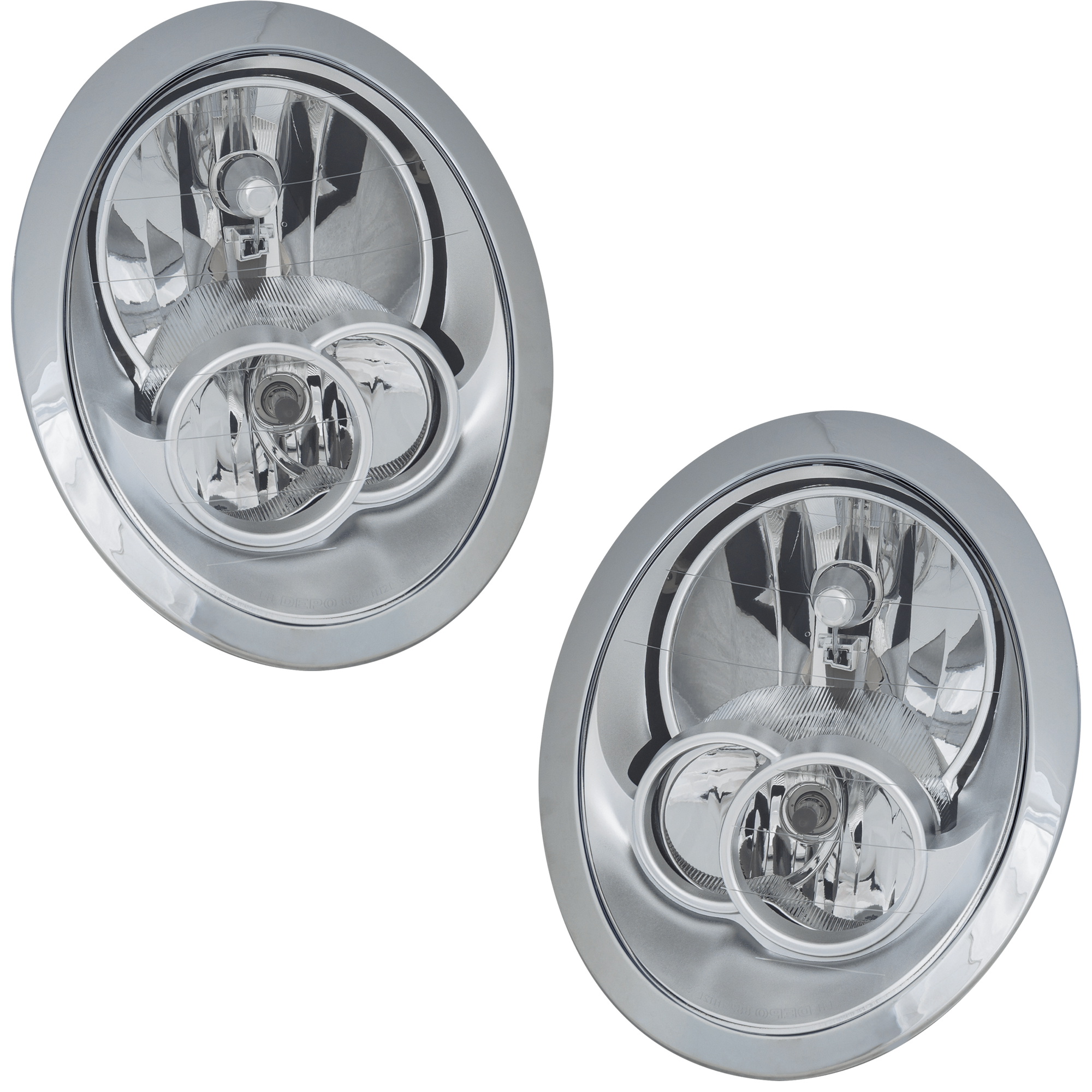 AM COOPER 05-08 HEAD LAMP RH AND LH Assembly Halogen w o headlight washer SKU SET RBM100101 Partslink MC2502102 MC2503102 OEM 63127198733-63127198734