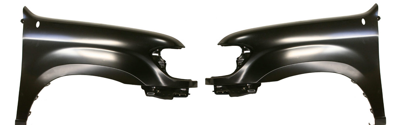 AM TUNDRA 05-06 FRONT FENDER RH AND LH Primed Double Cab w o Flare Holes SKU SET RBT220107 Partslink TO1241221 TO1240221 OEM 538010C150-538020C140