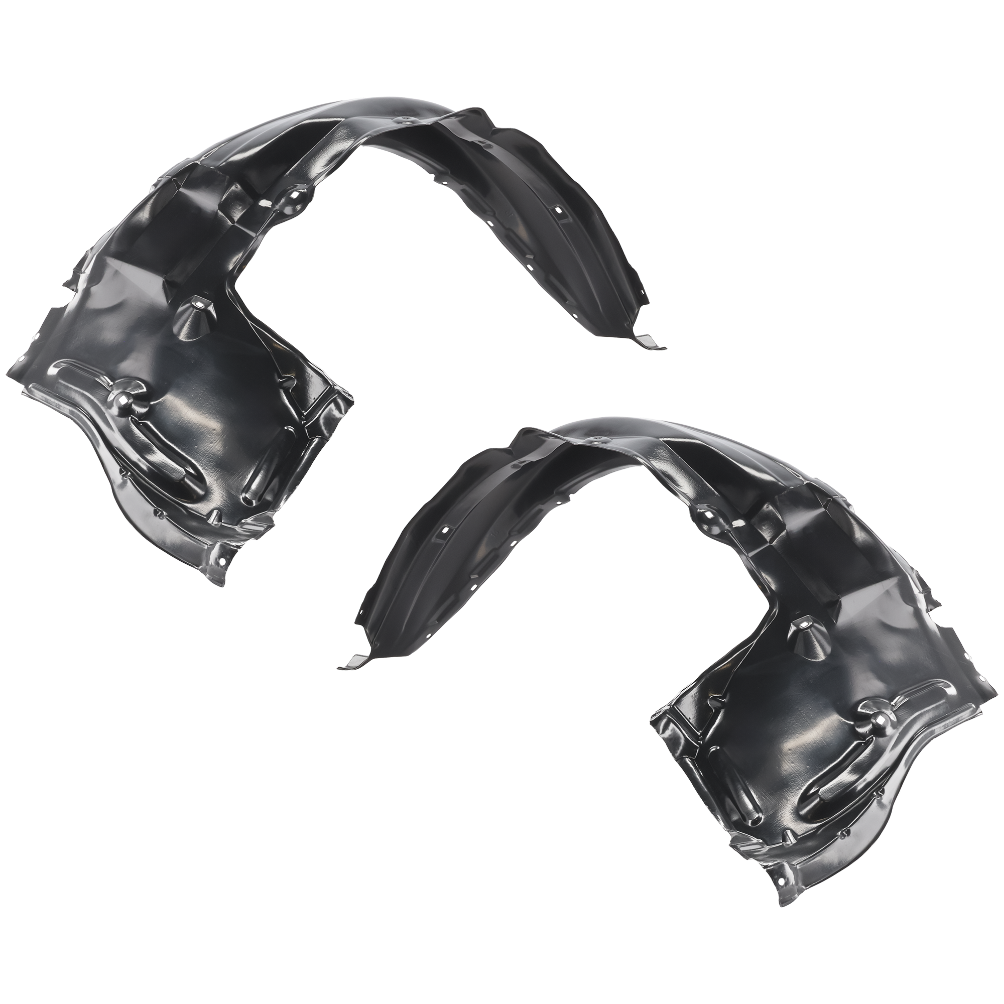 AM TUNDRA 07-13 SEQUOIA 08-22 FRONT FENDER LINER RH AND LH Rear Section Plastic Vacuum Form 10-22 w o Cold Climate Spec CAPA SKU SET RBT222101Q Partslink TO1248145C TO1249145C OEM 538070C020-538080C011