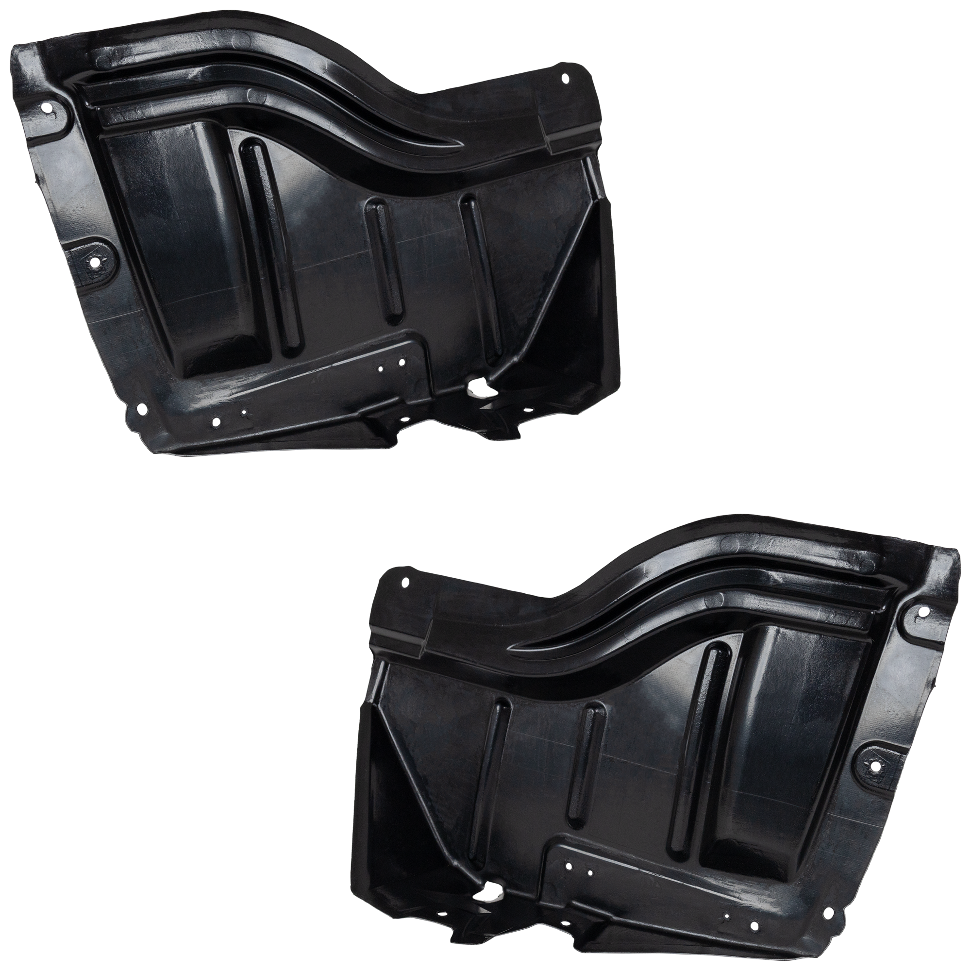 AM TUNDRA 07-13 FRONT FENDER LINER RH AND LH Front Section Plastic Vacuum Form w Plastic Bumper Type CAPA SKU SET RBT222105Q Partslink TO1249146C TO1248146C OEM 538050C011-538060C011