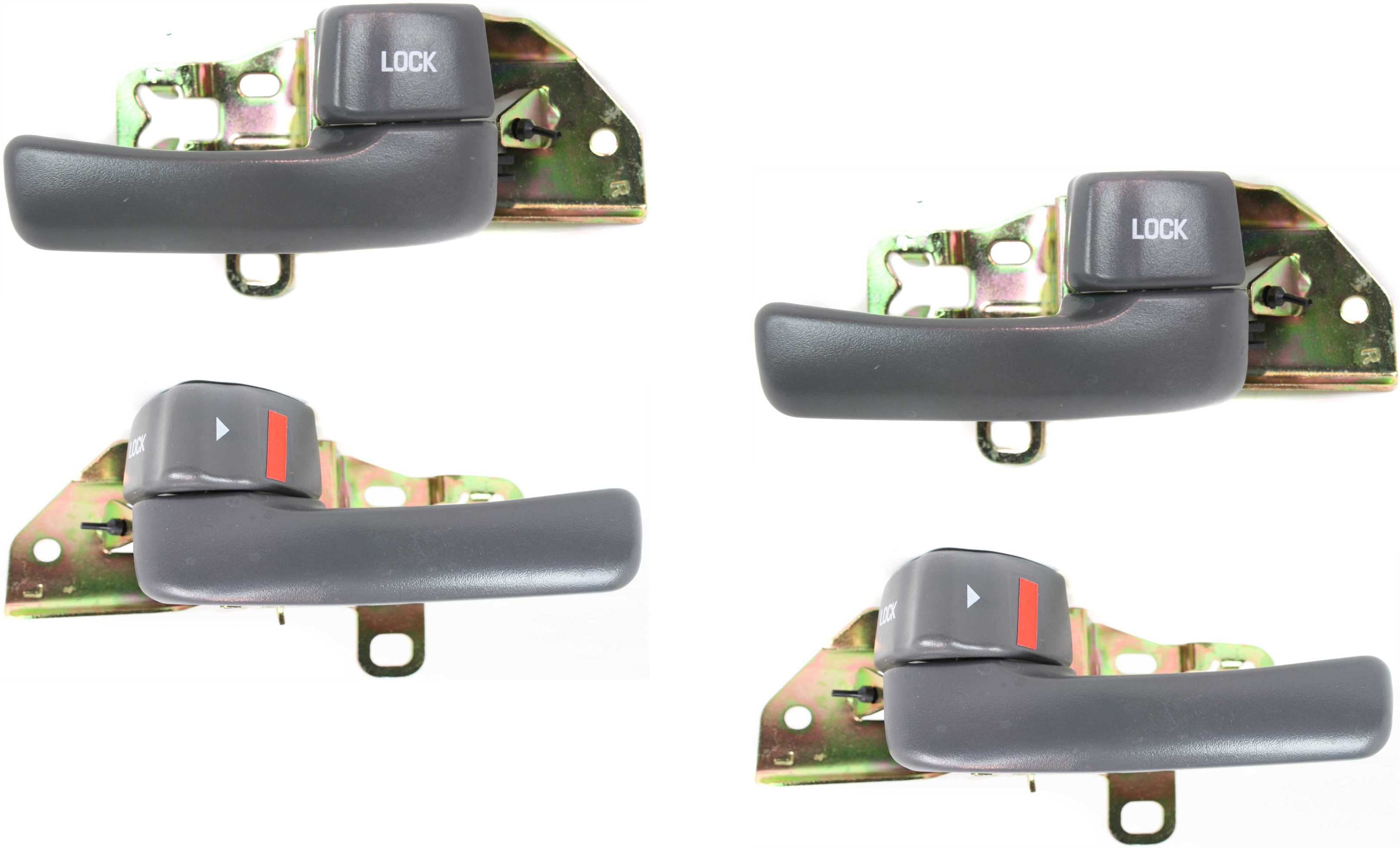 AM CAMRY 92-96 FRONT AND REAR DOOR HANDLE RH AND LH Inside w o Case Gray Lever SKU SET RBT462101-4 OEM 6920532070W3 PFM 6920632071J0