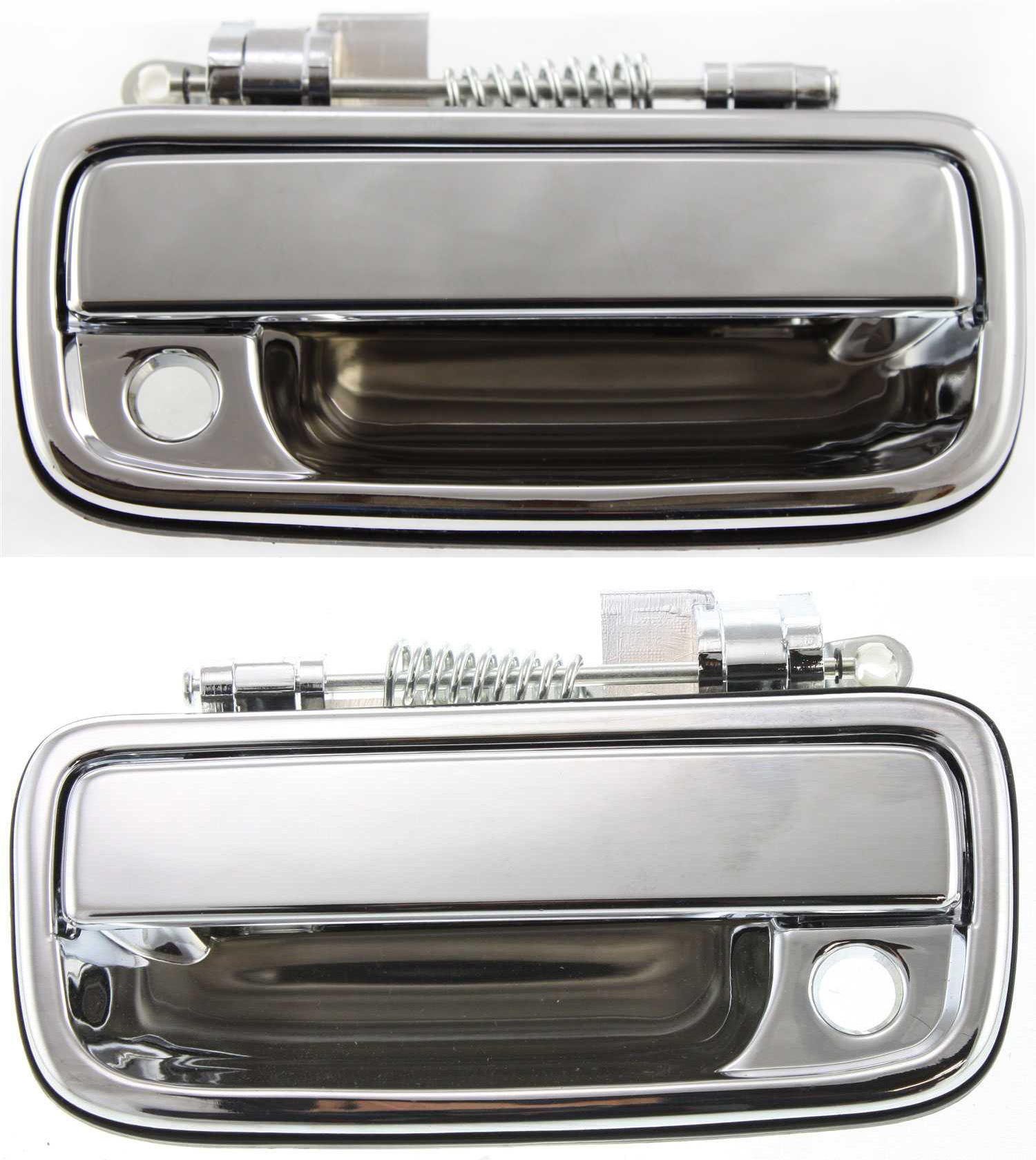 AM TACOMA 95-04 FRONT DOOR HANDLE RH and LH Outside All Chrome w Keyhole SKU SET RBT462109 OEM 69210-35030-69220-35030