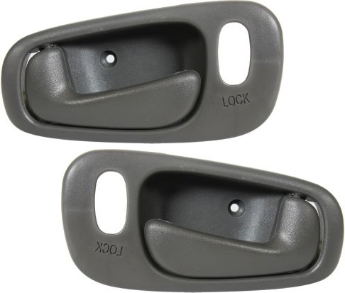 AM COROLLA 98-02 FRONT DOOR HANDLE RH and LH Included Inside Deep Gray Power Lock w Lock Hole =REAR SKU SET RBT462111 Partslink GM1353136 GM1352136 OEM 94857492-94857494