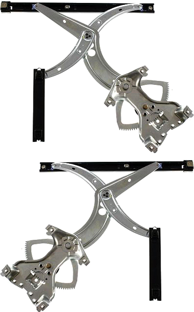 AM PASSAT 90-97 FRONT WINDOW REGULATOR RH AND LH Power Without Motor SKU SET RBV462903 Partslink VW1351105 VW1350105 OEM 3A0837462-3A0837461