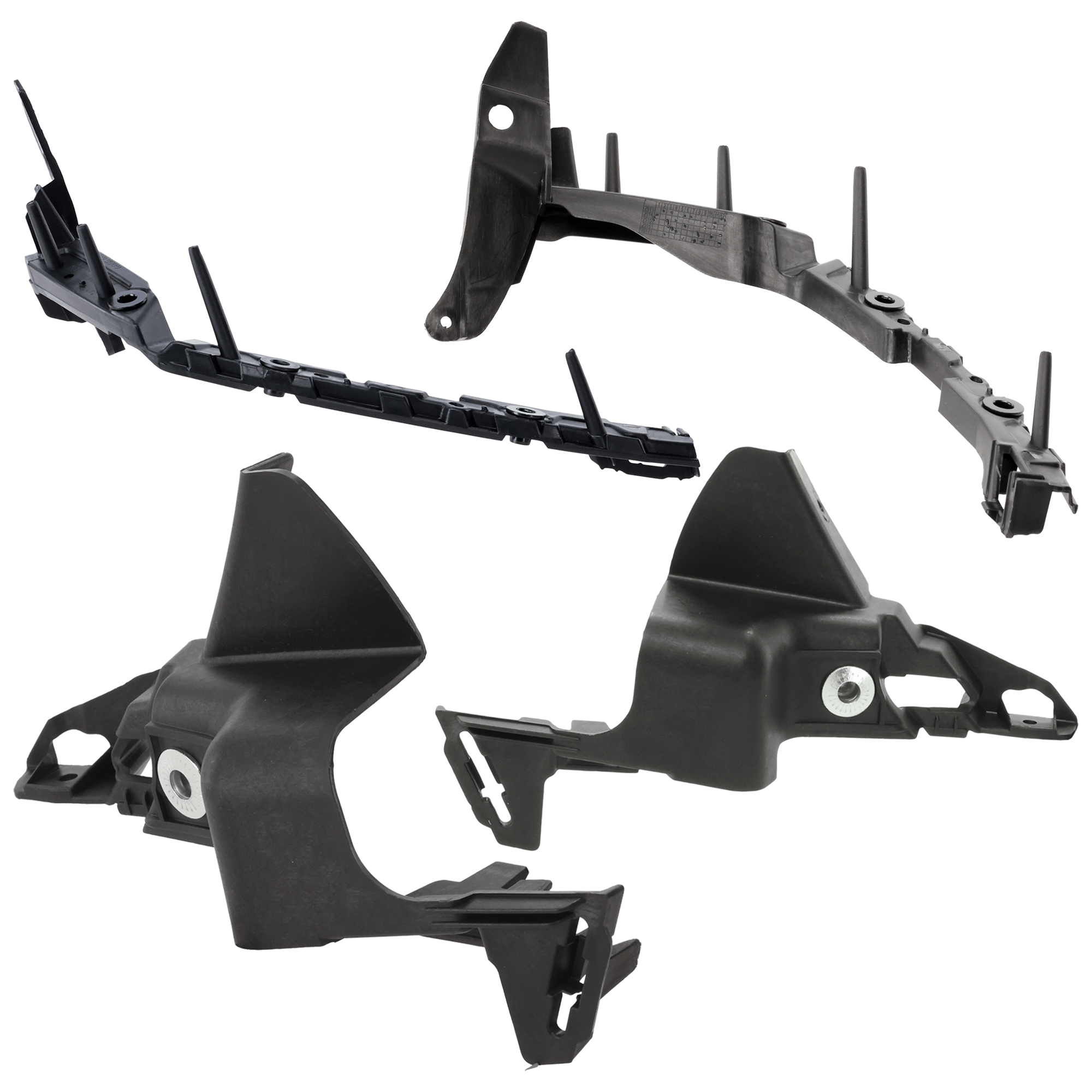 AM CAMARO 10-15 FRONT BUMPER BRACKET RH AND LH Upper Side Cover and Lower Reinforcement Set of 4 SKU SET RC01310015 A Partslink GM1042115 GM1042116 GM1043115 GM1043116 OEM 92243311-92243313-92243317-922