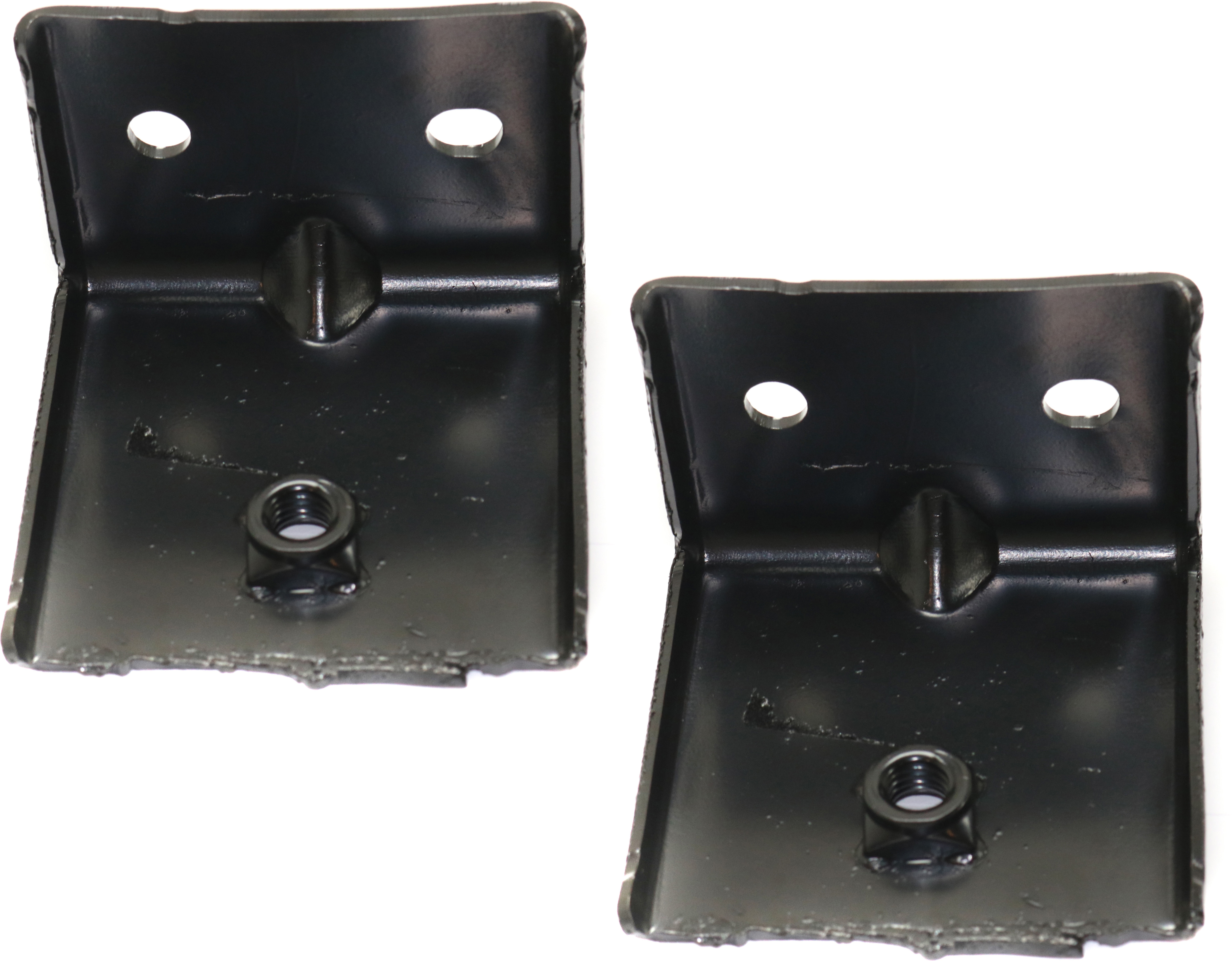 AM SILVERADO 1500-16-18 SILVERADO 1500 LD 19-19 FRONT BUMPER BRACKET RH AND LH Bracket Support w or w o Impact Bar Skid Plate Steel SKU SET RC01350001-2 Partslink GM1042130 OEM 84054213